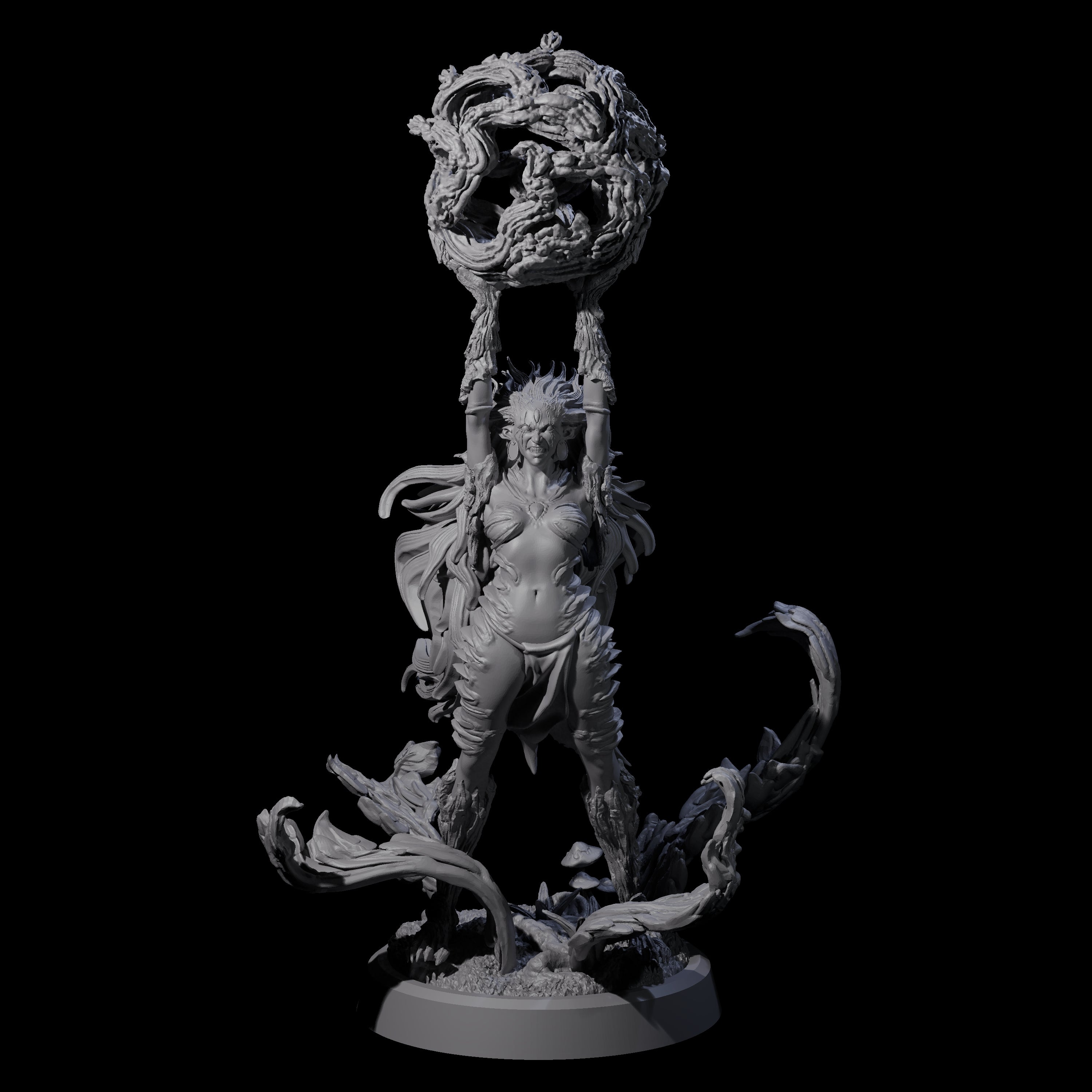Forest Defending Dryad B Miniature for Dungeons and Dragons, Pathfinder or other TTRPGs
