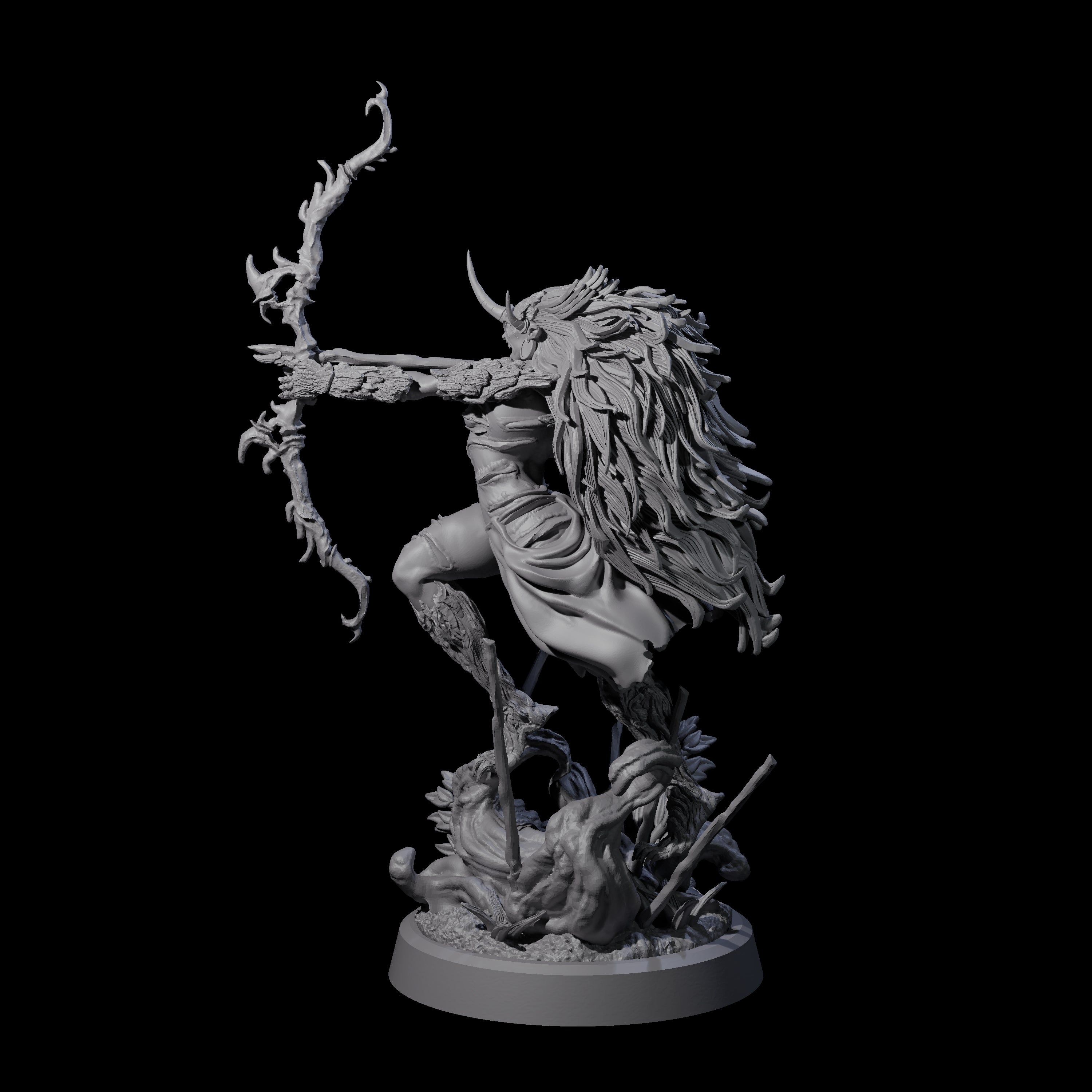 Forest Defending Dryad C Miniature for Dungeons and Dragons, Pathfinder or other TTRPGs