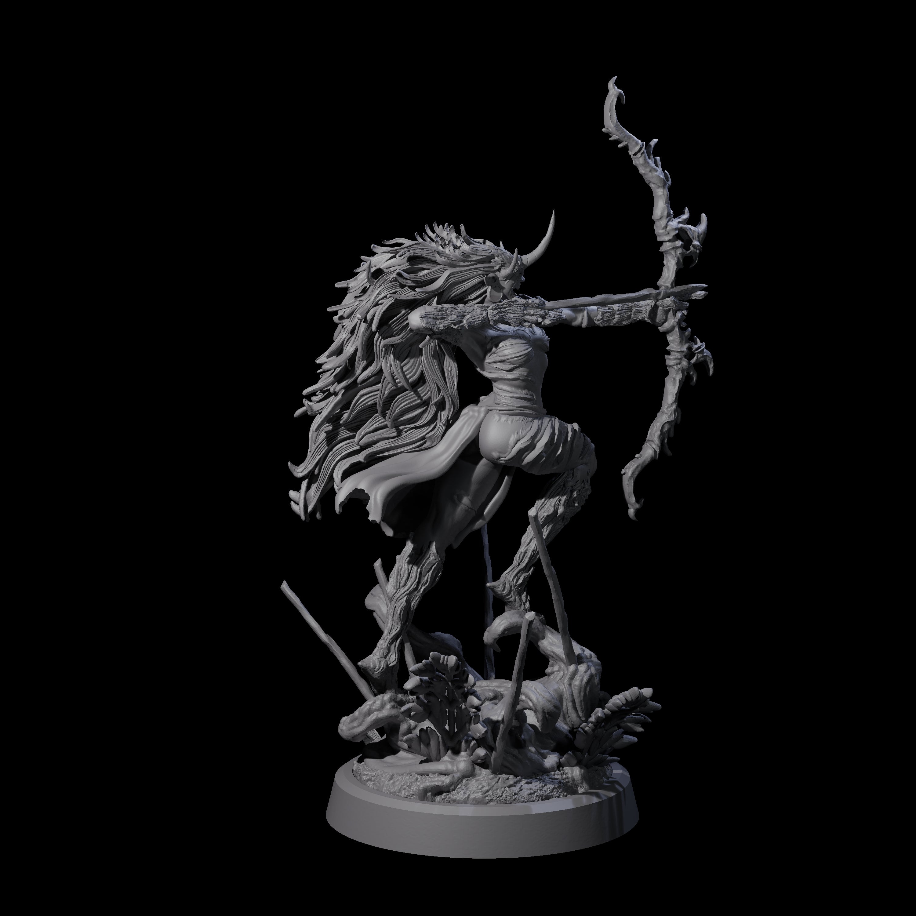 Forest Defending Dryad C Miniature for Dungeons and Dragons, Pathfinder or other TTRPGs