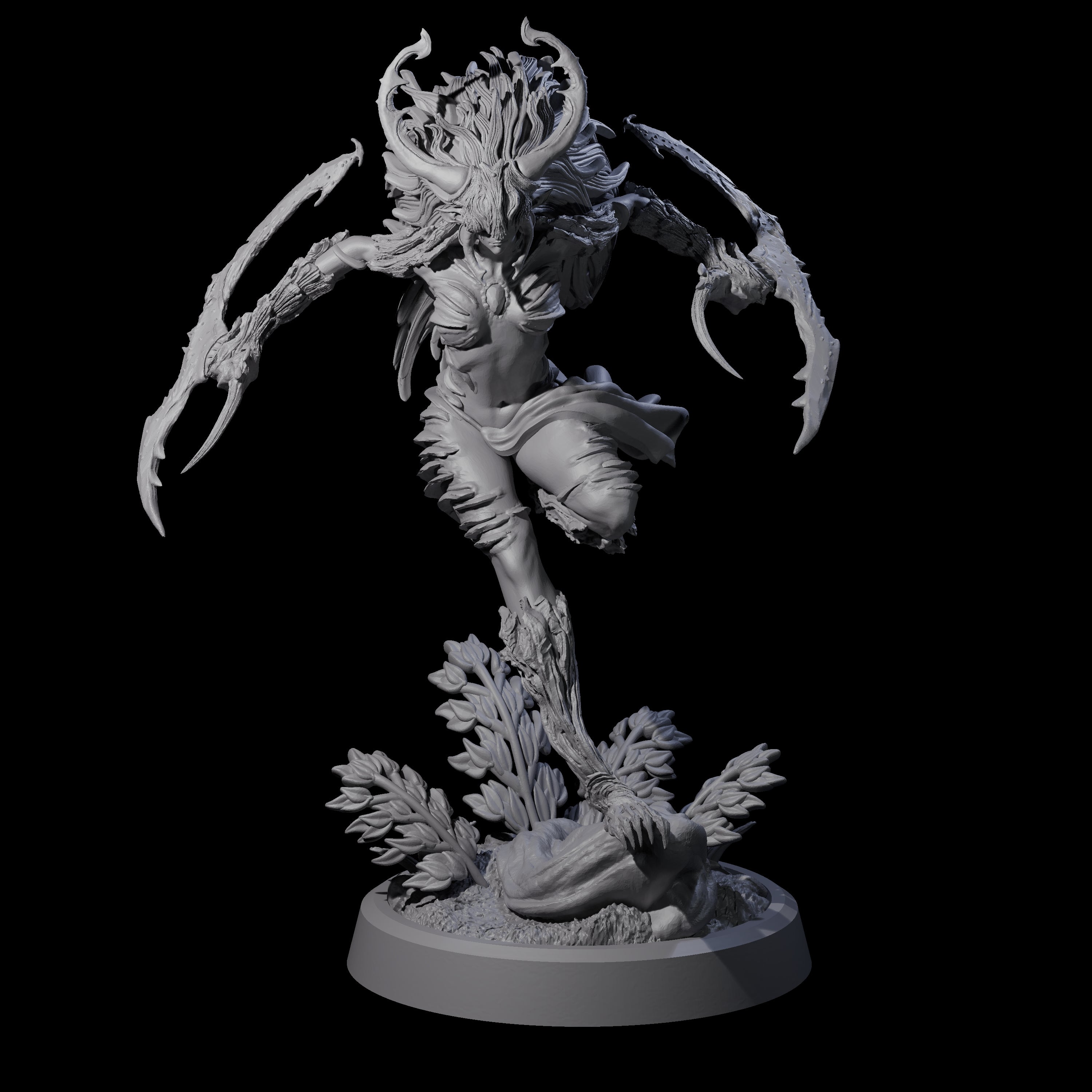 Forest Defending Dryad D Miniature for Dungeons and Dragons, Pathfinder or other TTRPGs