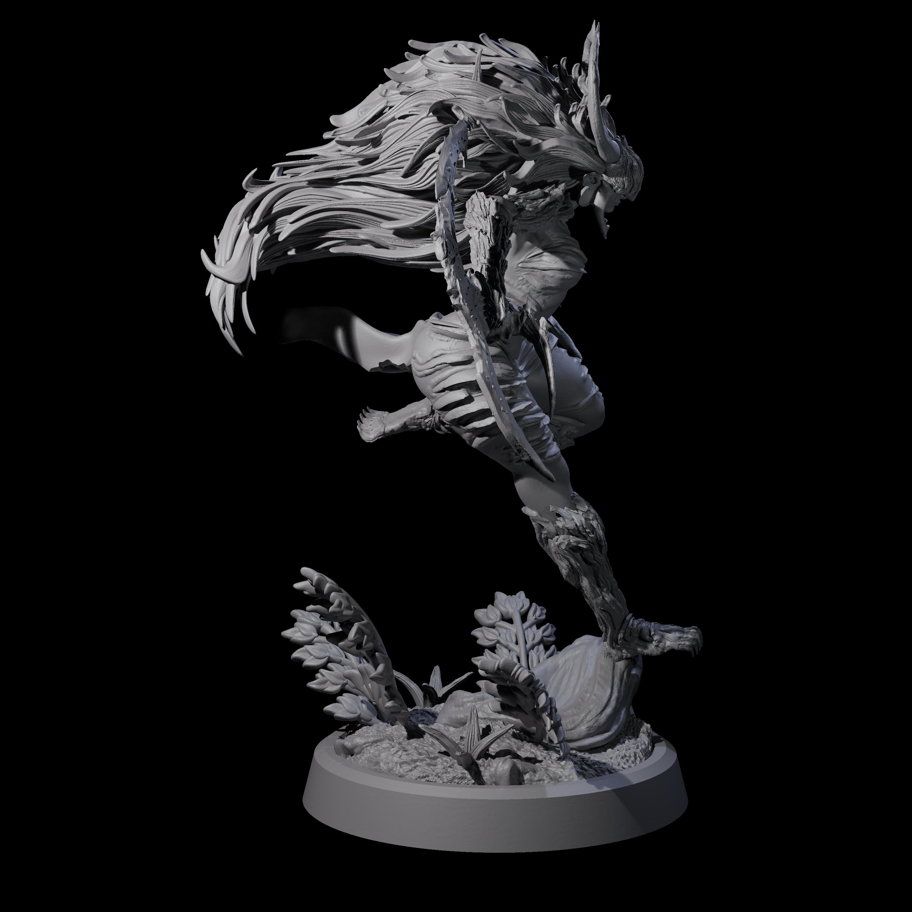 Forest Defending Dryad D Miniature for Dungeons and Dragons, Pathfinder or other TTRPGs