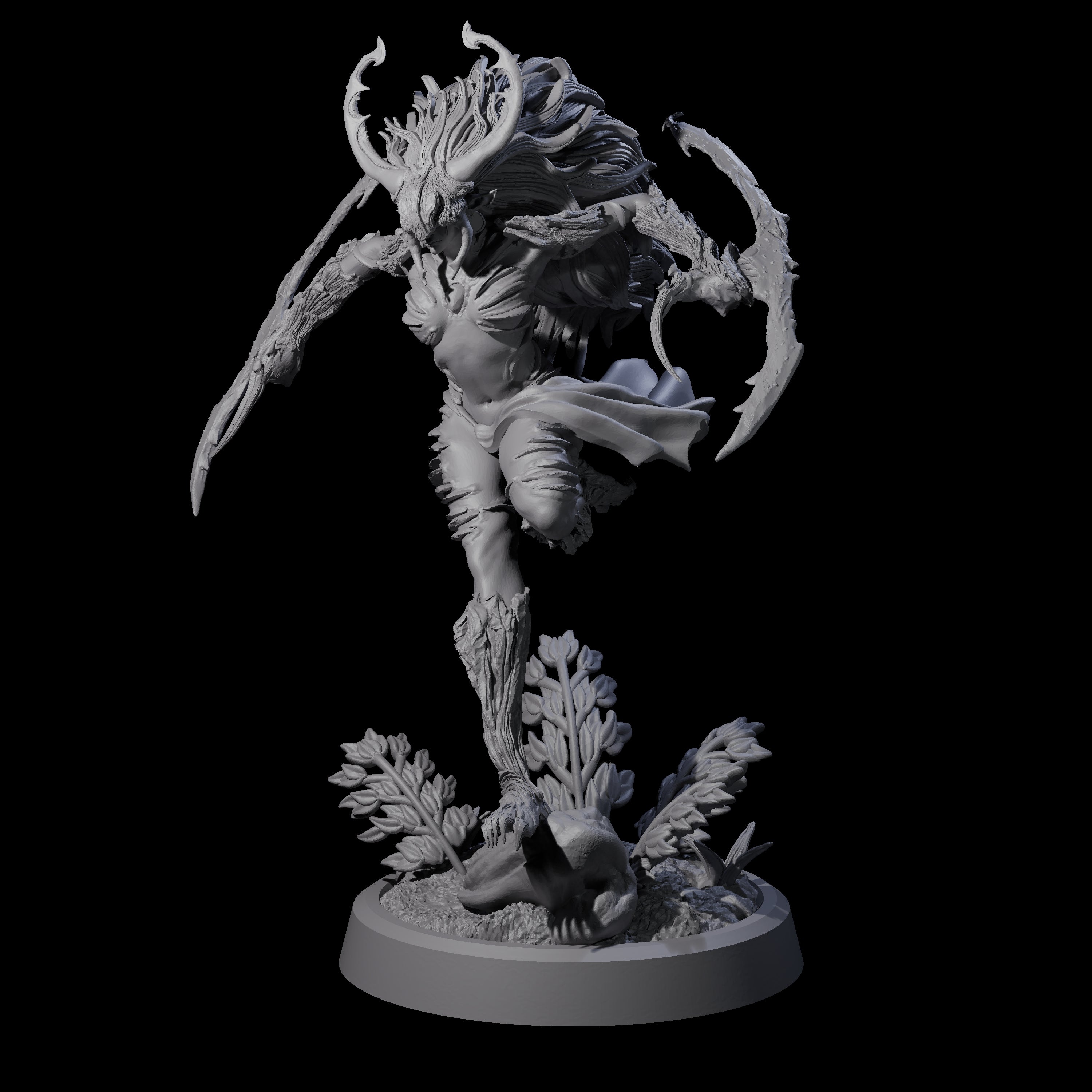 Forest Defending Dryad D Miniature for Dungeons and Dragons, Pathfinder or other TTRPGs