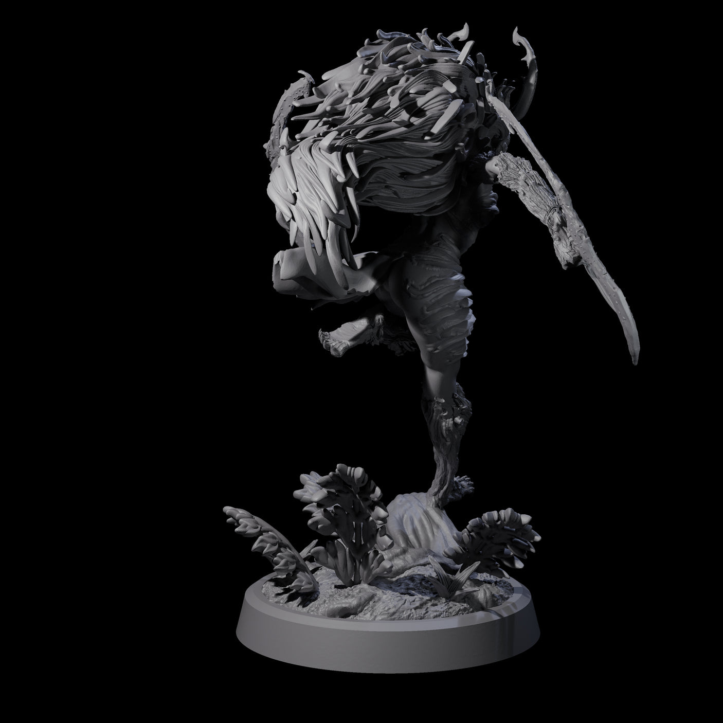 Forest Defending Dryad D Miniature for Dungeons and Dragons, Pathfinder or other TTRPGs