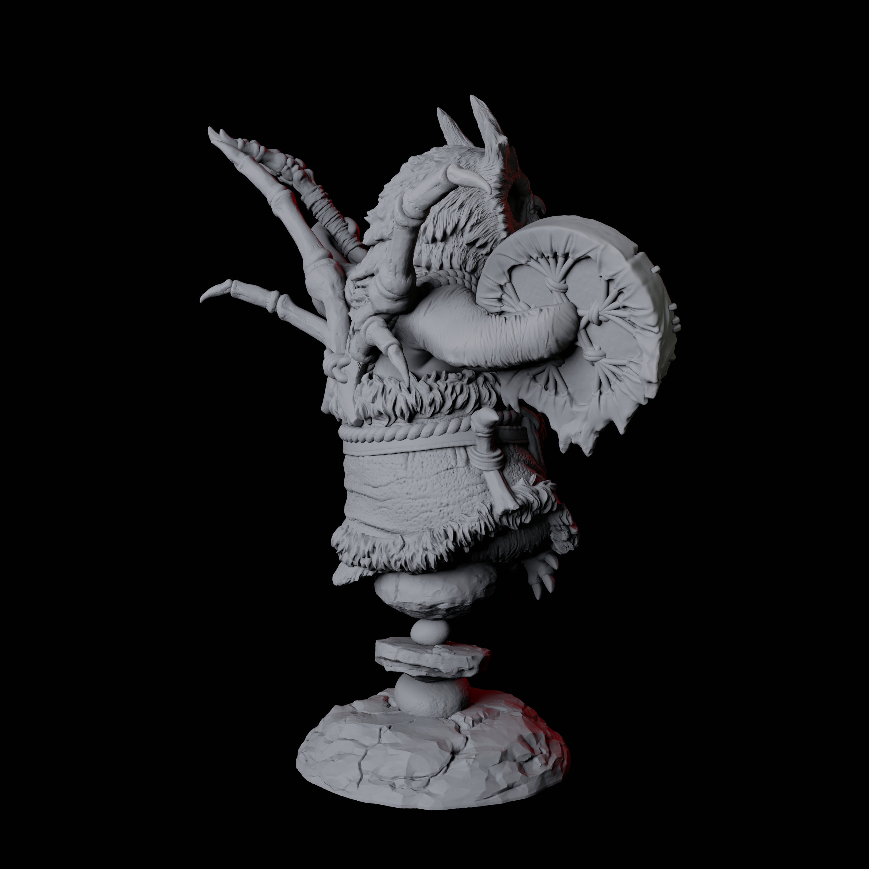 Forest Dohwar Shaman A Miniature for Dungeons and Dragons, Pathfinder or other TTRPGs