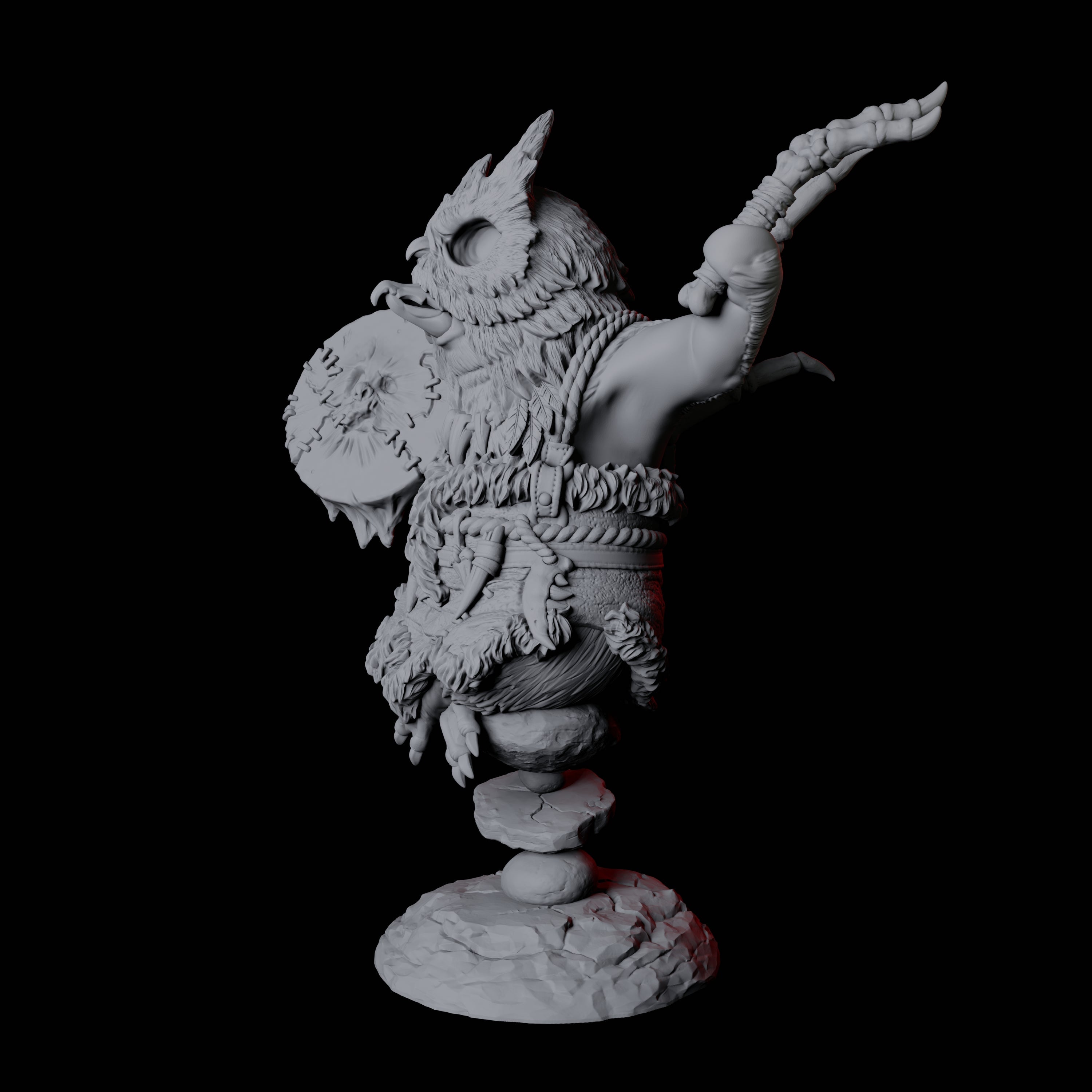 Forest Dohwar Shaman A Miniature for Dungeons and Dragons, Pathfinder or other TTRPGs