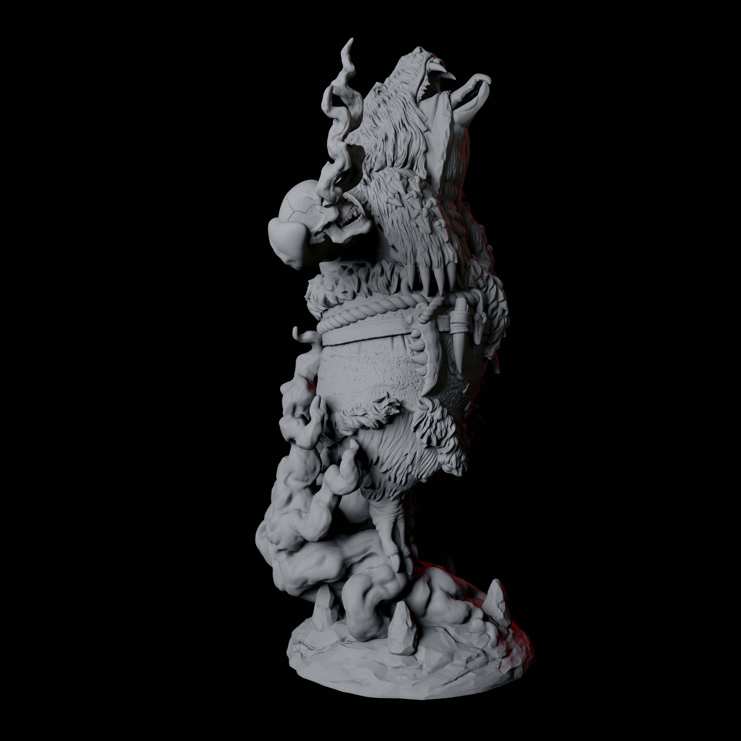 Forest Dohwar Shaman B Miniature for Dungeons and Dragons, Pathfinder or other TTRPGs