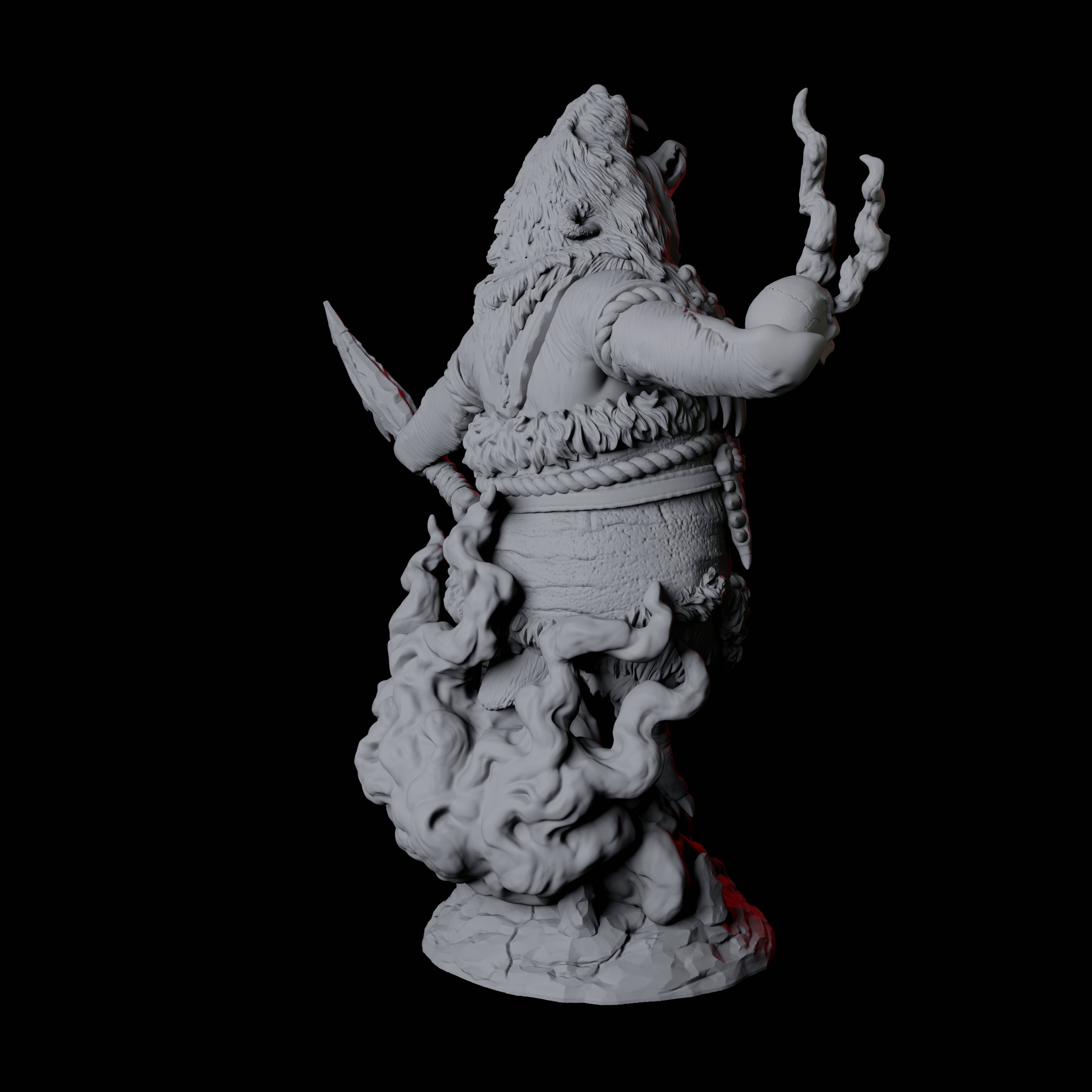 Forest Dohwar Shaman B Miniature for Dungeons and Dragons, Pathfinder or other TTRPGs