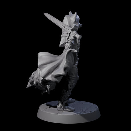 Forest Fox Fighter Miniature for Dungeons and Dragons, Pathfinder or other TTRPGs