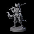 Forest Fox Fighter Miniature for Dungeons and Dragons, Pathfinder or other TTRPGs