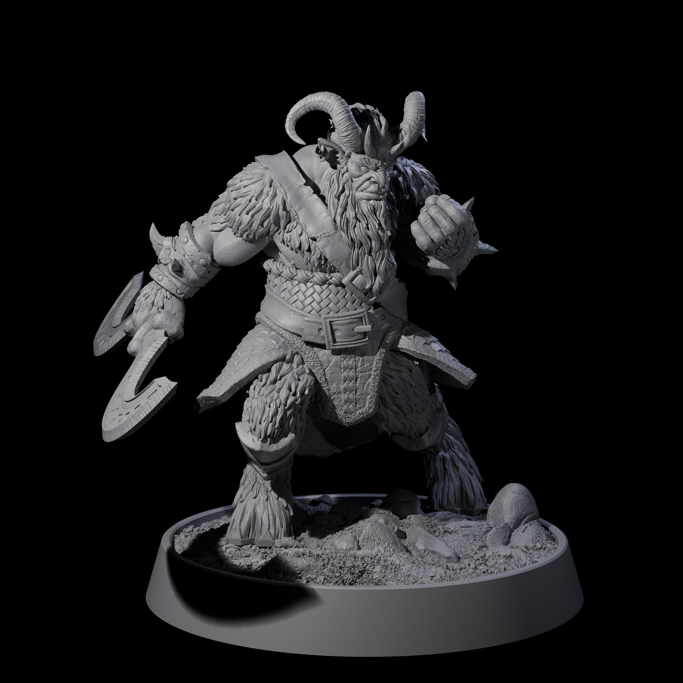 Forest Guardian Satyr A Miniature for Dungeons and Dragons, Pathfinder or other TTRPGs