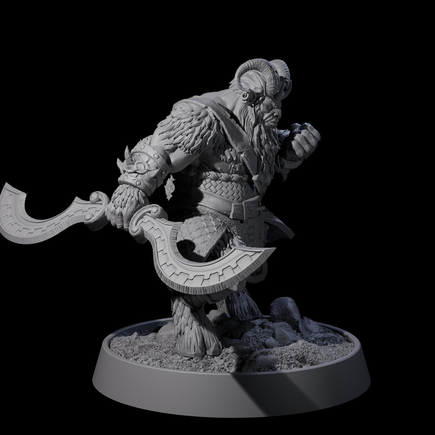 Forest Guardian Satyr A Miniature for Dungeons and Dragons, Pathfinder or other TTRPGs