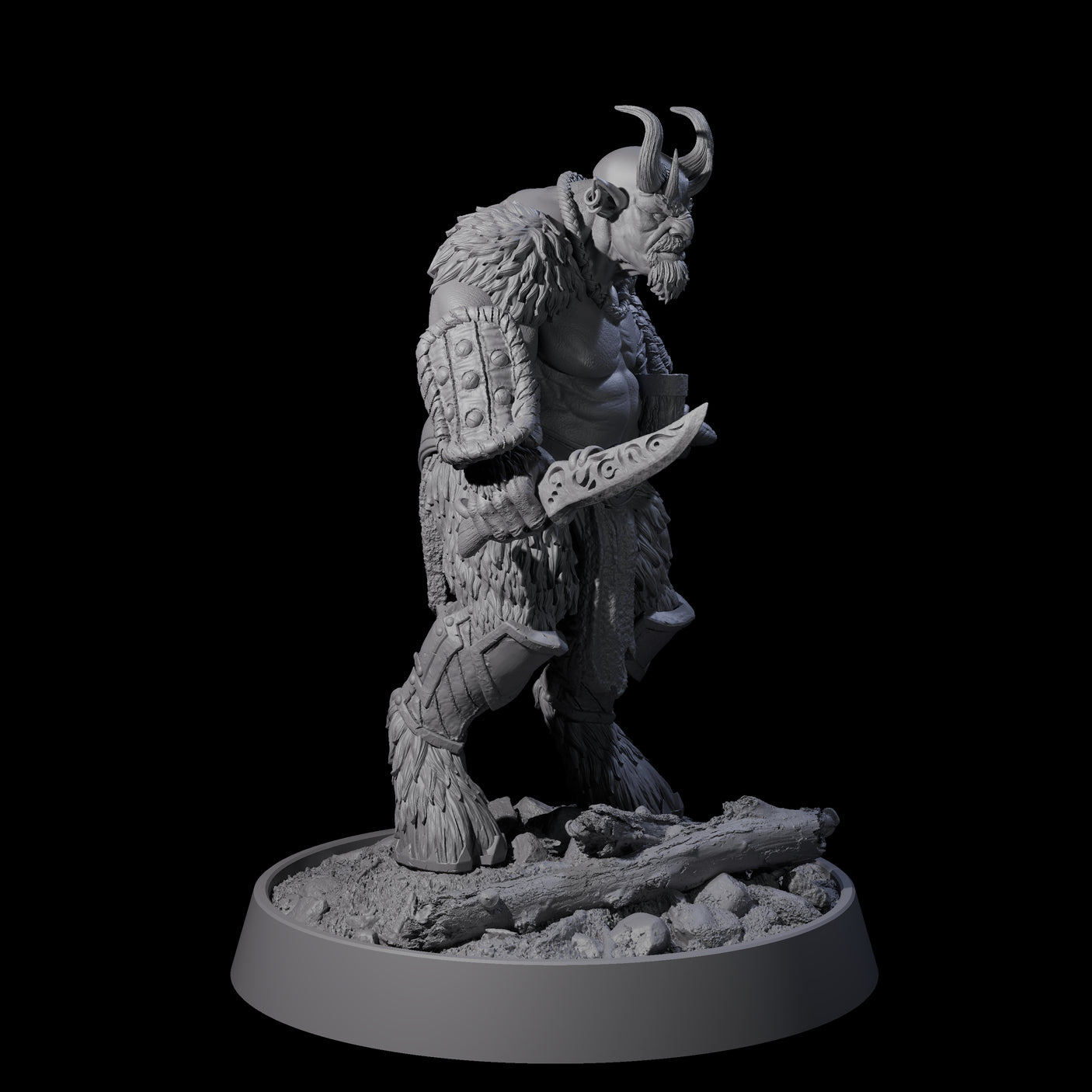 Forest Guardian Satyr B Miniature for Dungeons and Dragons, Pathfinder or other TTRPGs