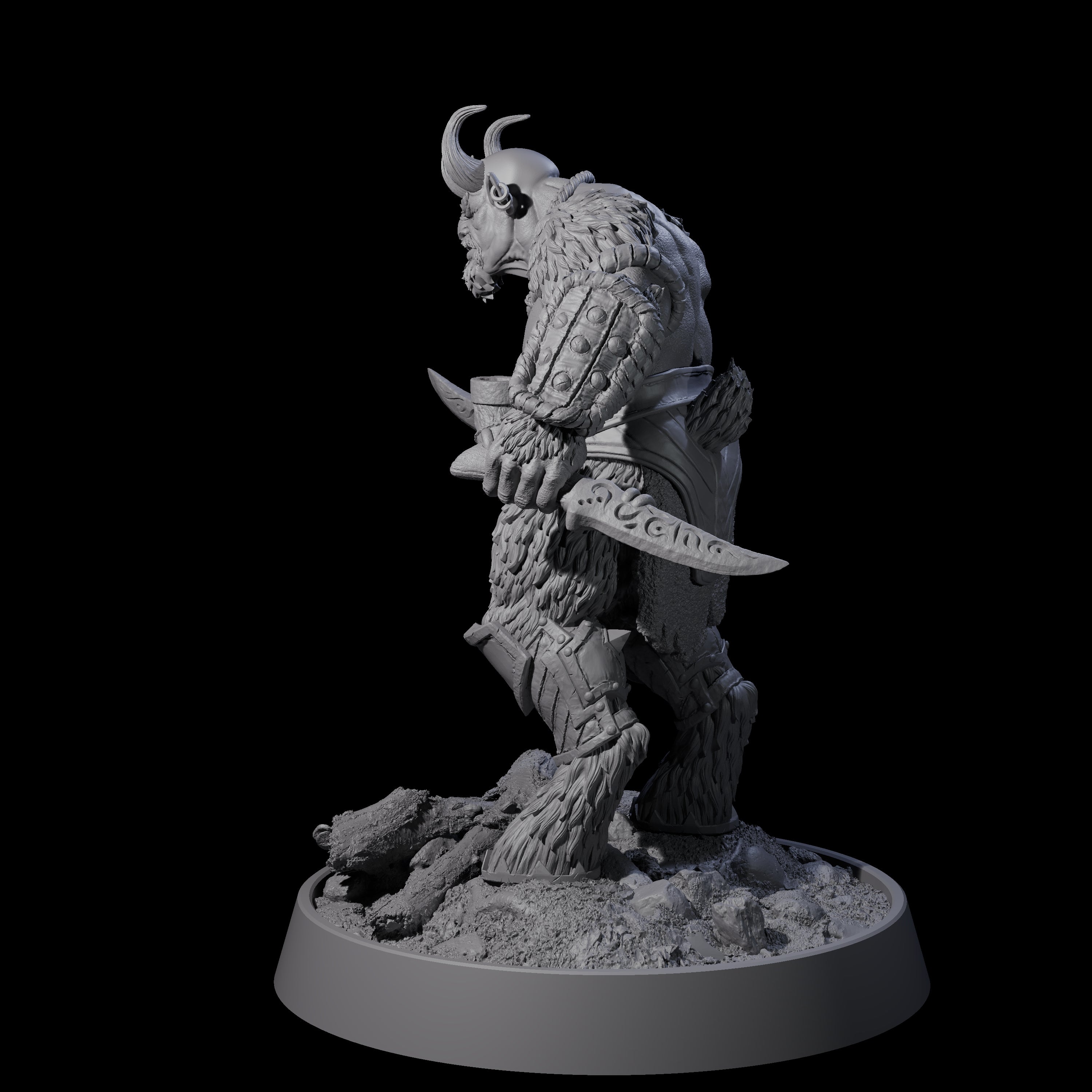Forest Guardian Satyr B Miniature for Dungeons and Dragons, Pathfinder or other TTRPGs