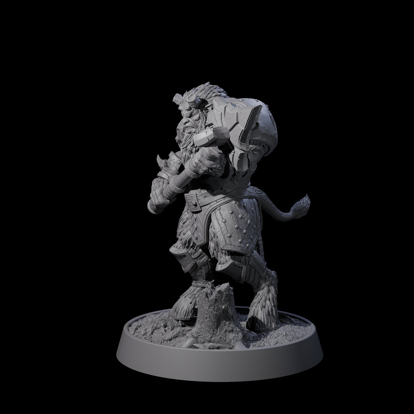 Forest Guardian Satyr C Miniature for Dungeons and Dragons, Pathfinder or other TTRPGs