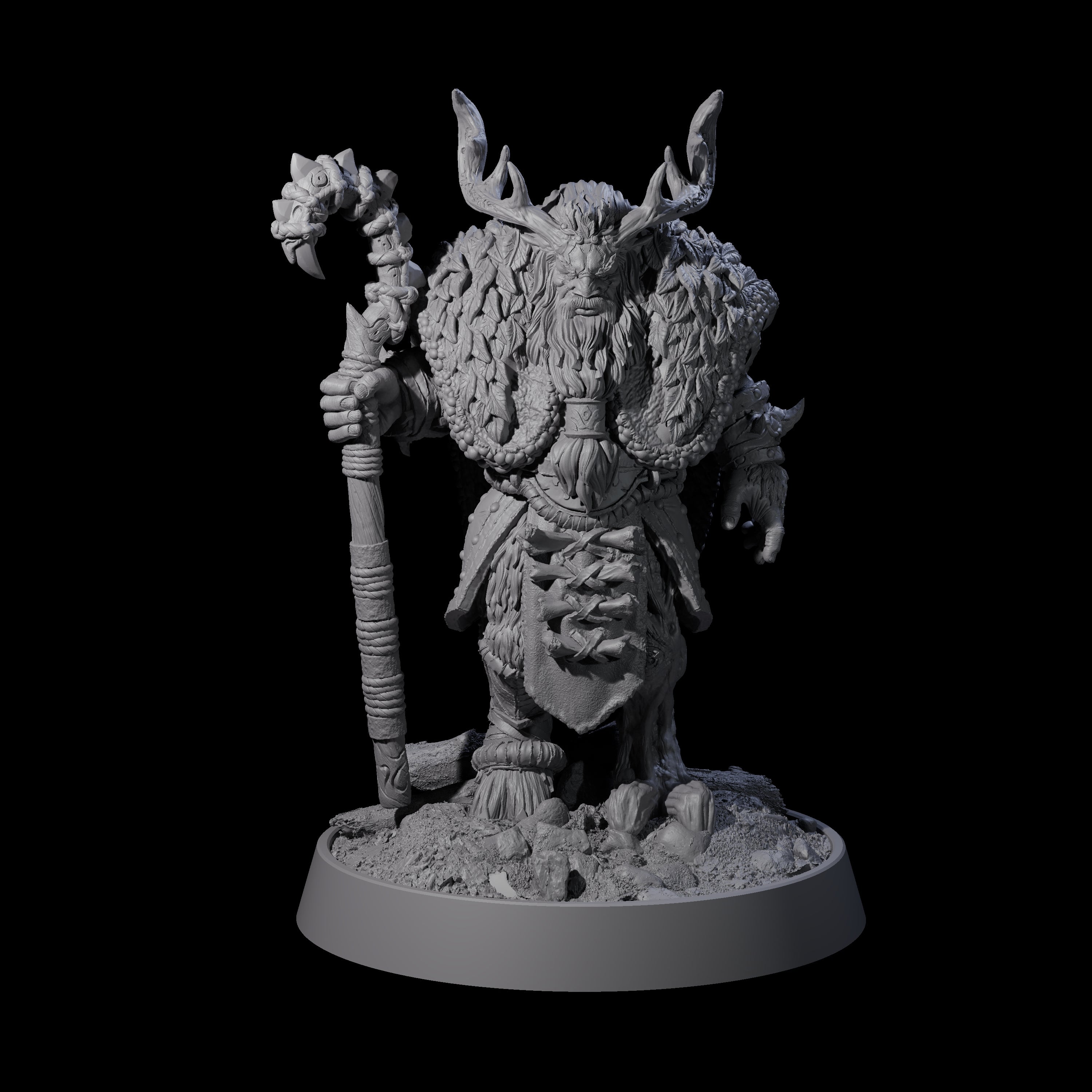Forest Guardian Satyr D Miniature for Dungeons and Dragons, Pathfinder or other TTRPGs