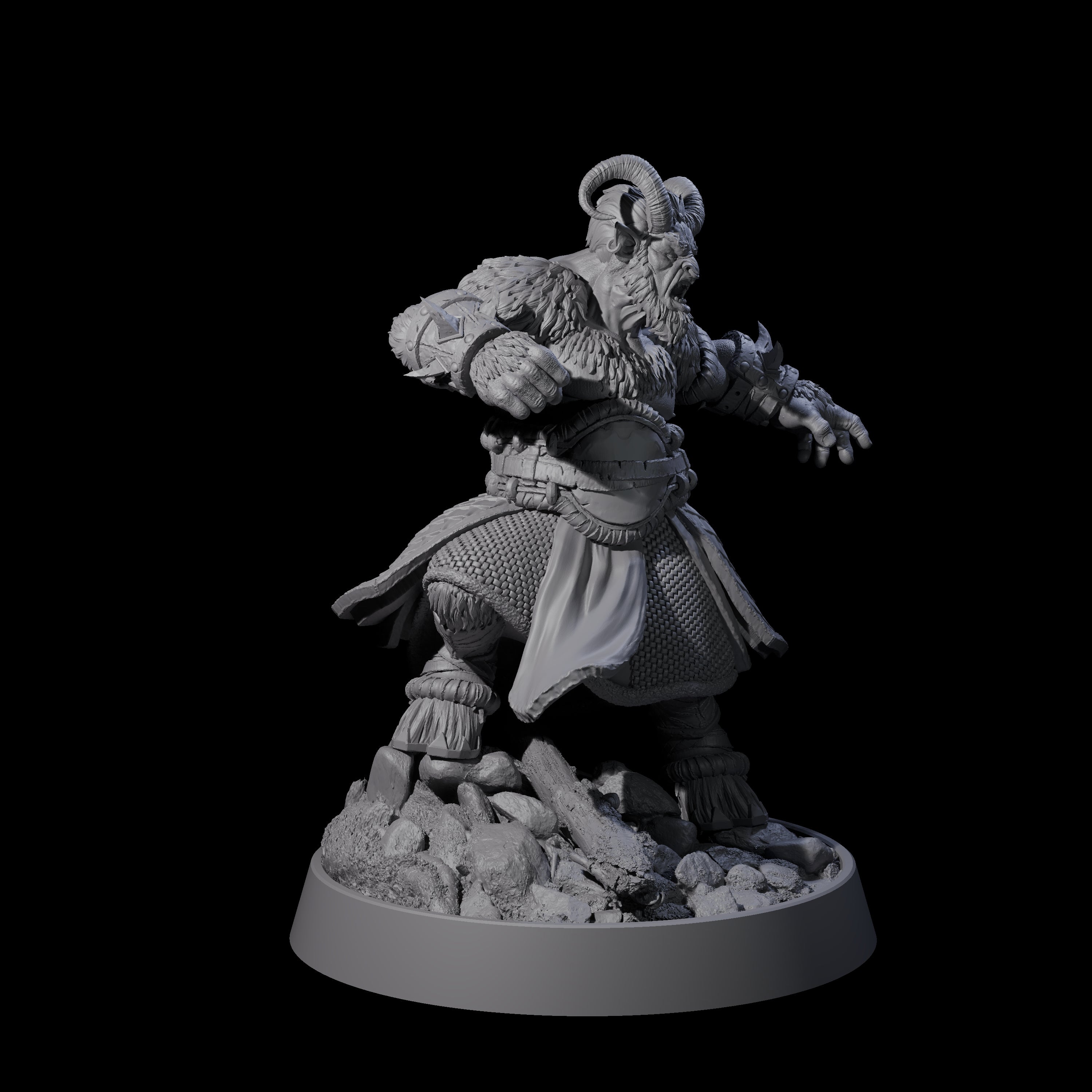 Forest Guardian Satyr E Miniature for Dungeons and Dragons, Pathfinder or other TTRPGs