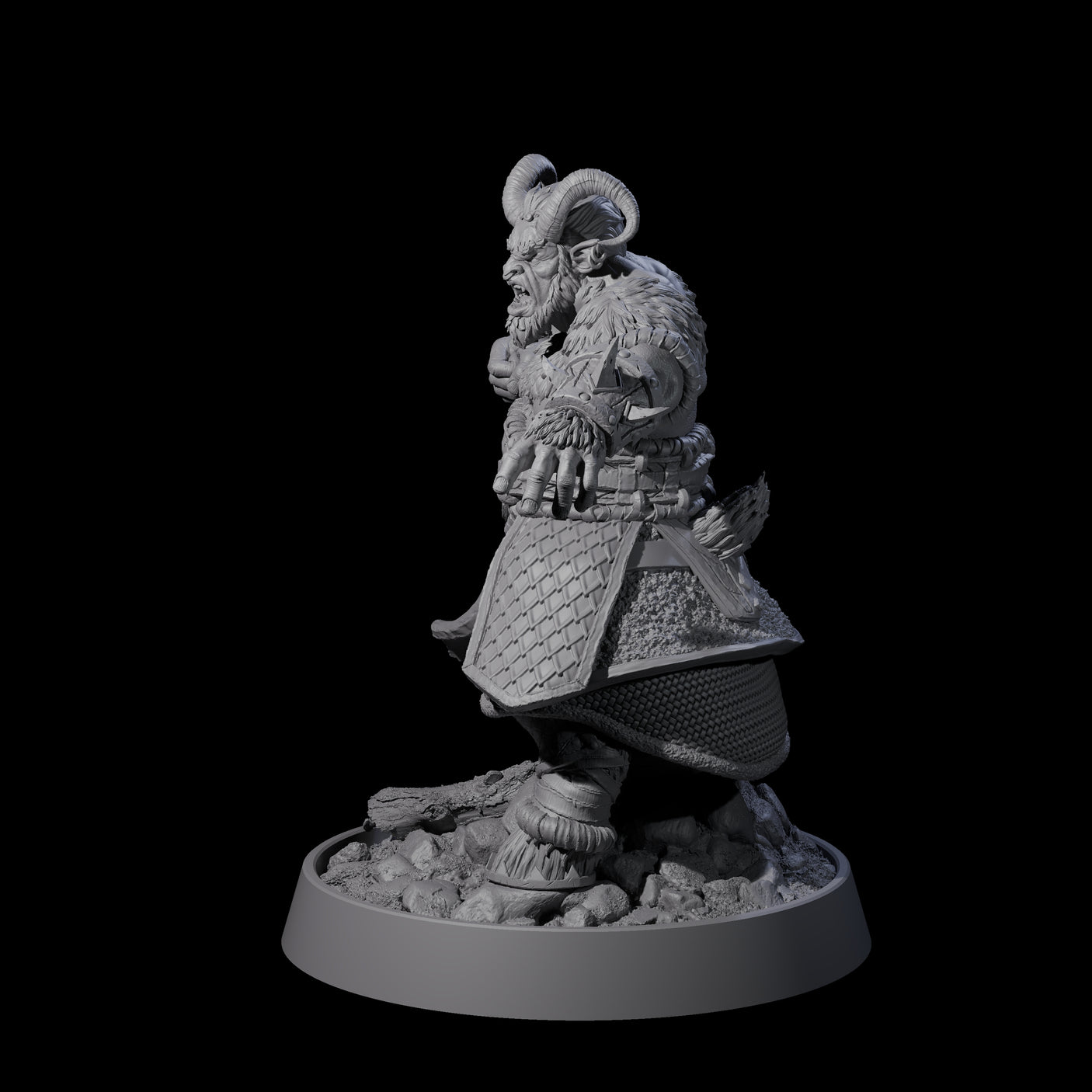 Forest Guardian Satyr E Miniature for Dungeons and Dragons, Pathfinder or other TTRPGs