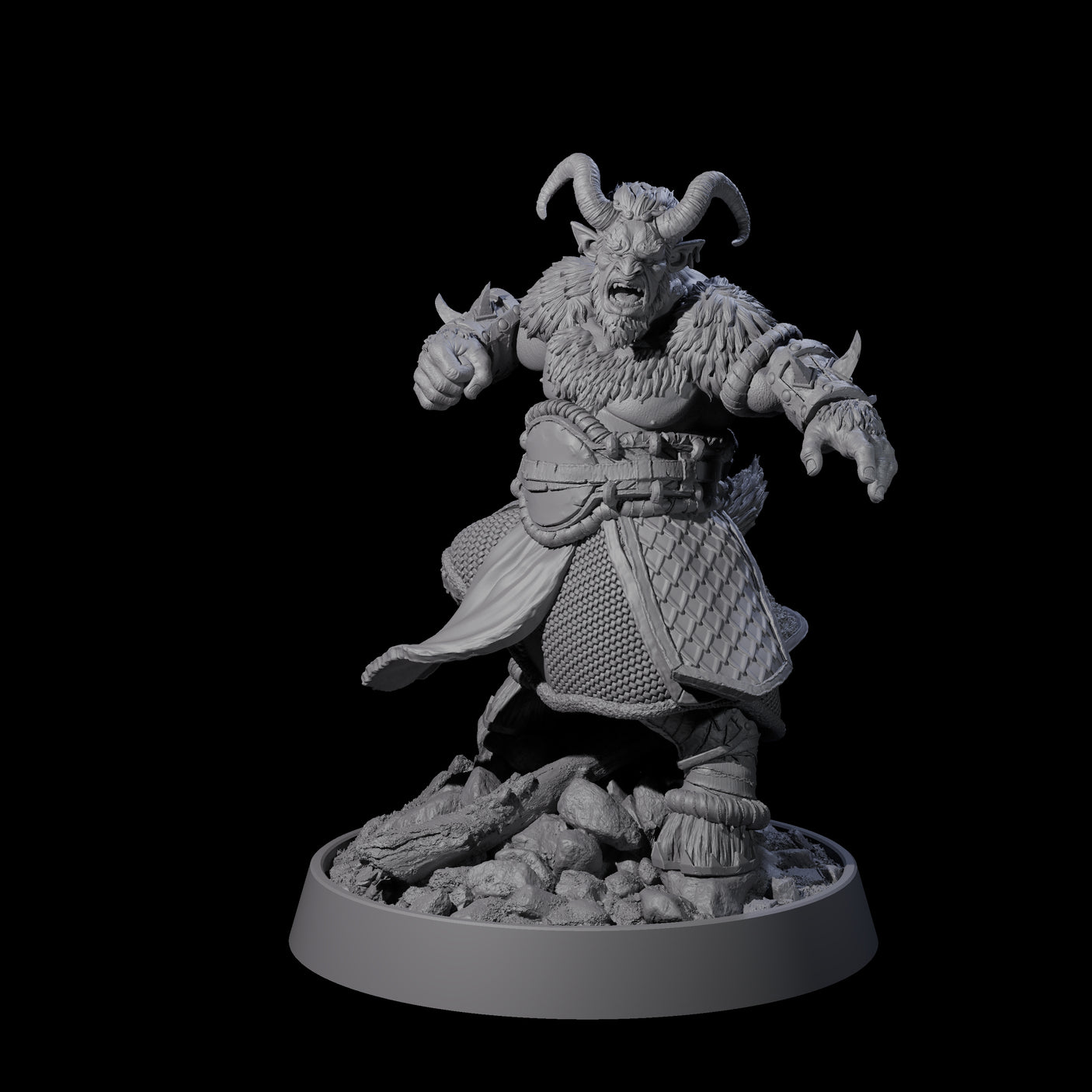 Forest Guardian Satyr E Miniature for Dungeons and Dragons, Pathfinder or other TTRPGs