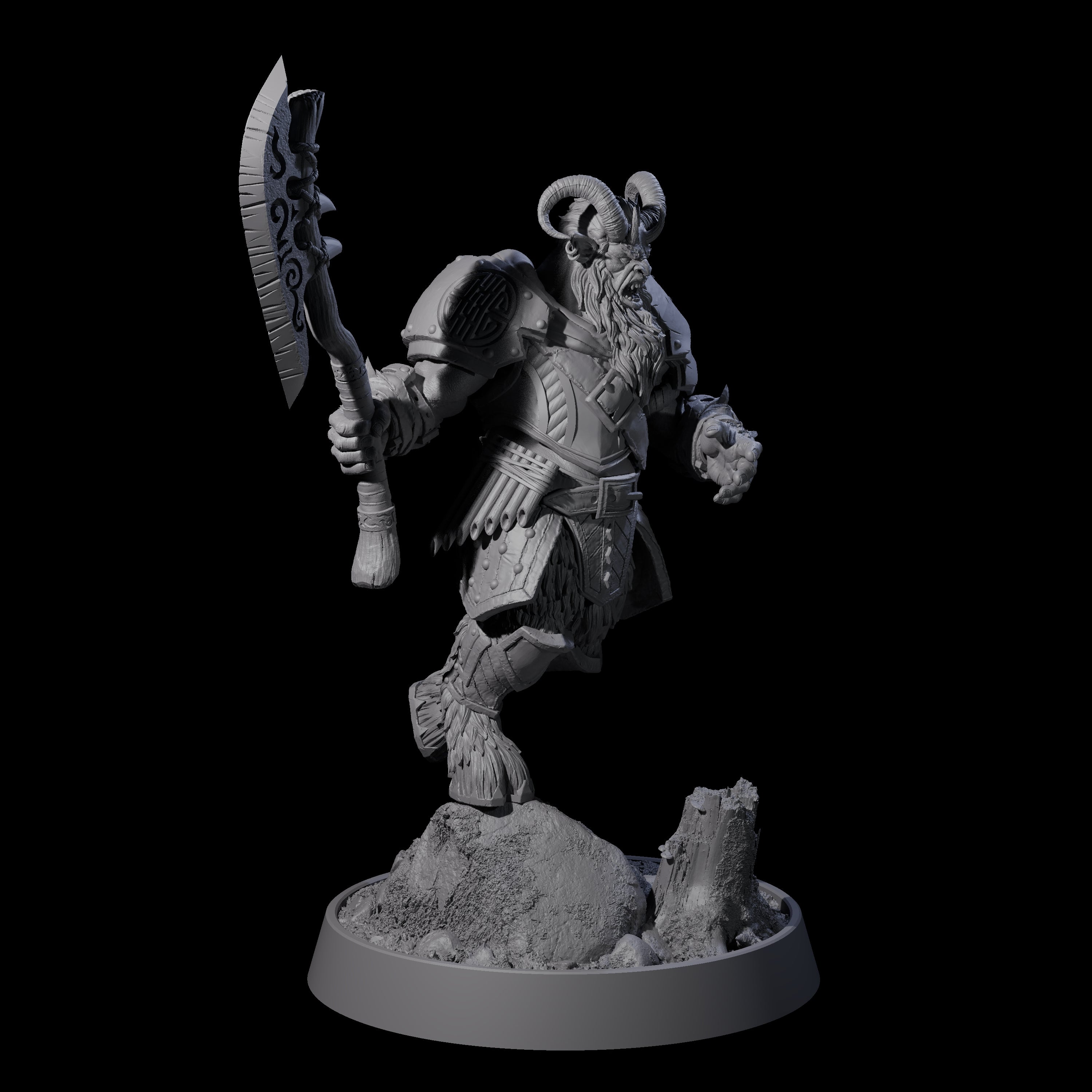 Forest Guardian Satyr F Miniature for Dungeons and Dragons, Pathfinder or other TTRPGs
