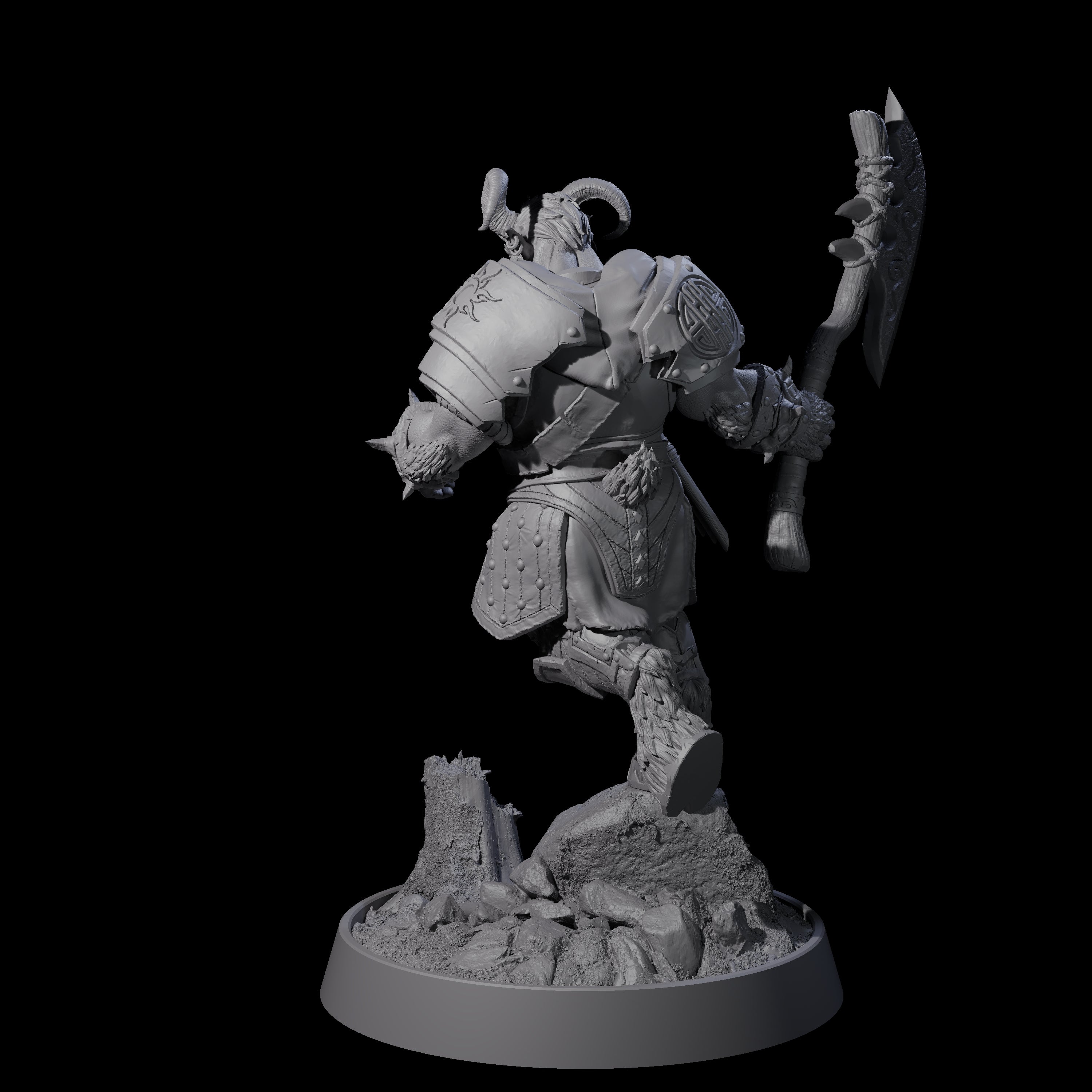 Forest Guardian Satyr F Miniature for Dungeons and Dragons, Pathfinder or other TTRPGs