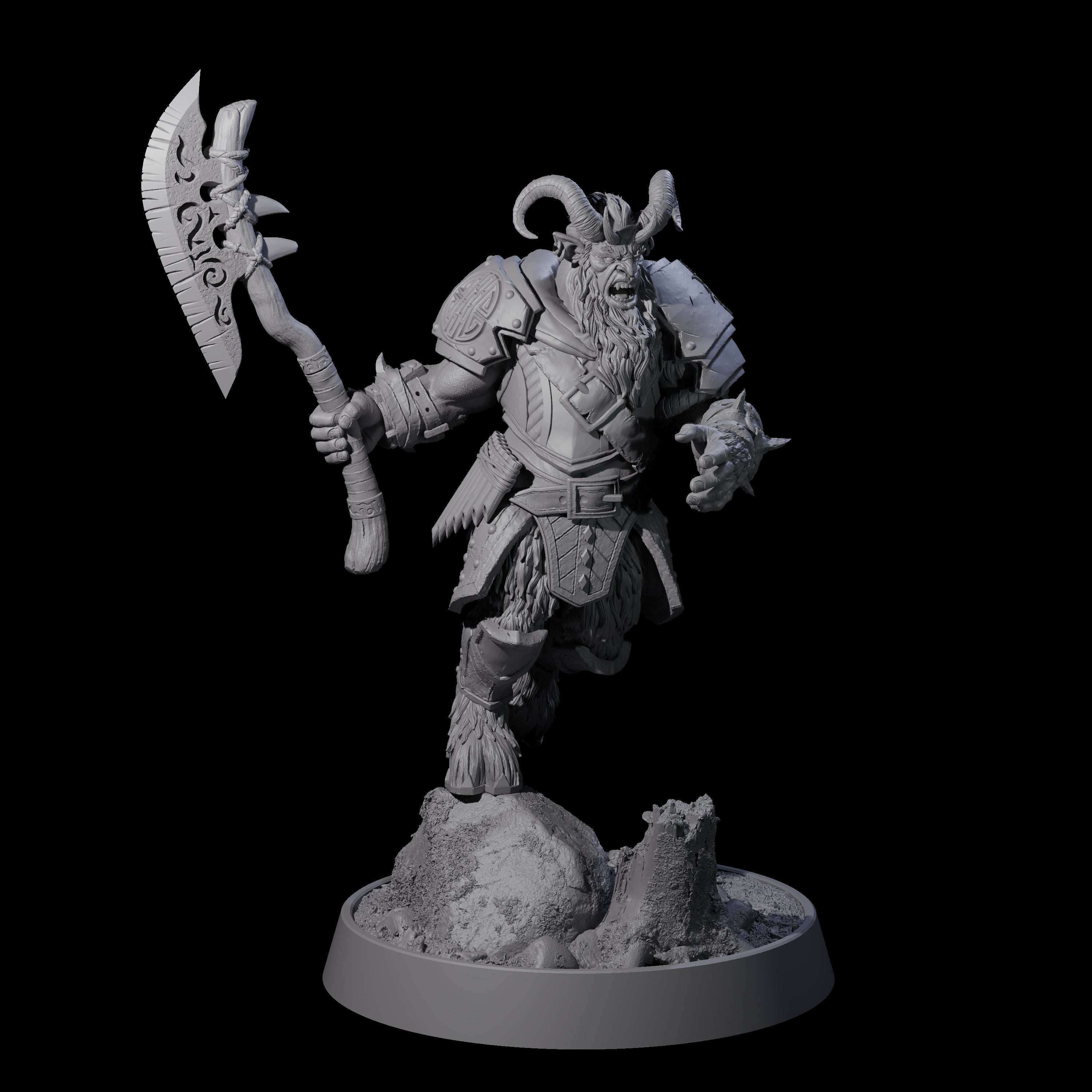 Forest Guardian Satyr F Miniature for Dungeons and Dragons, Pathfinder or other TTRPGs