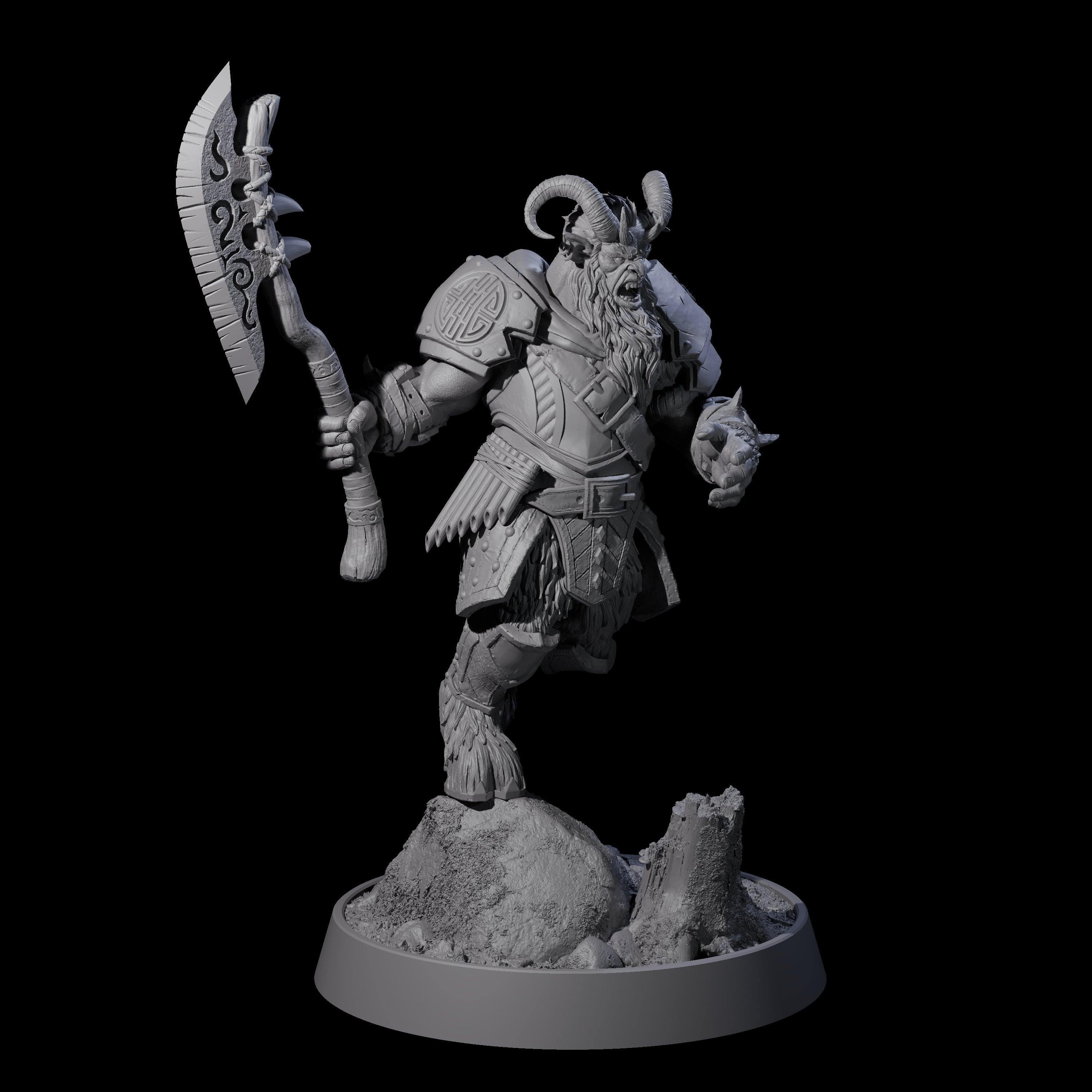 Forest Guardian Satyr F Miniature for Dungeons and Dragons, Pathfinder or other TTRPGs