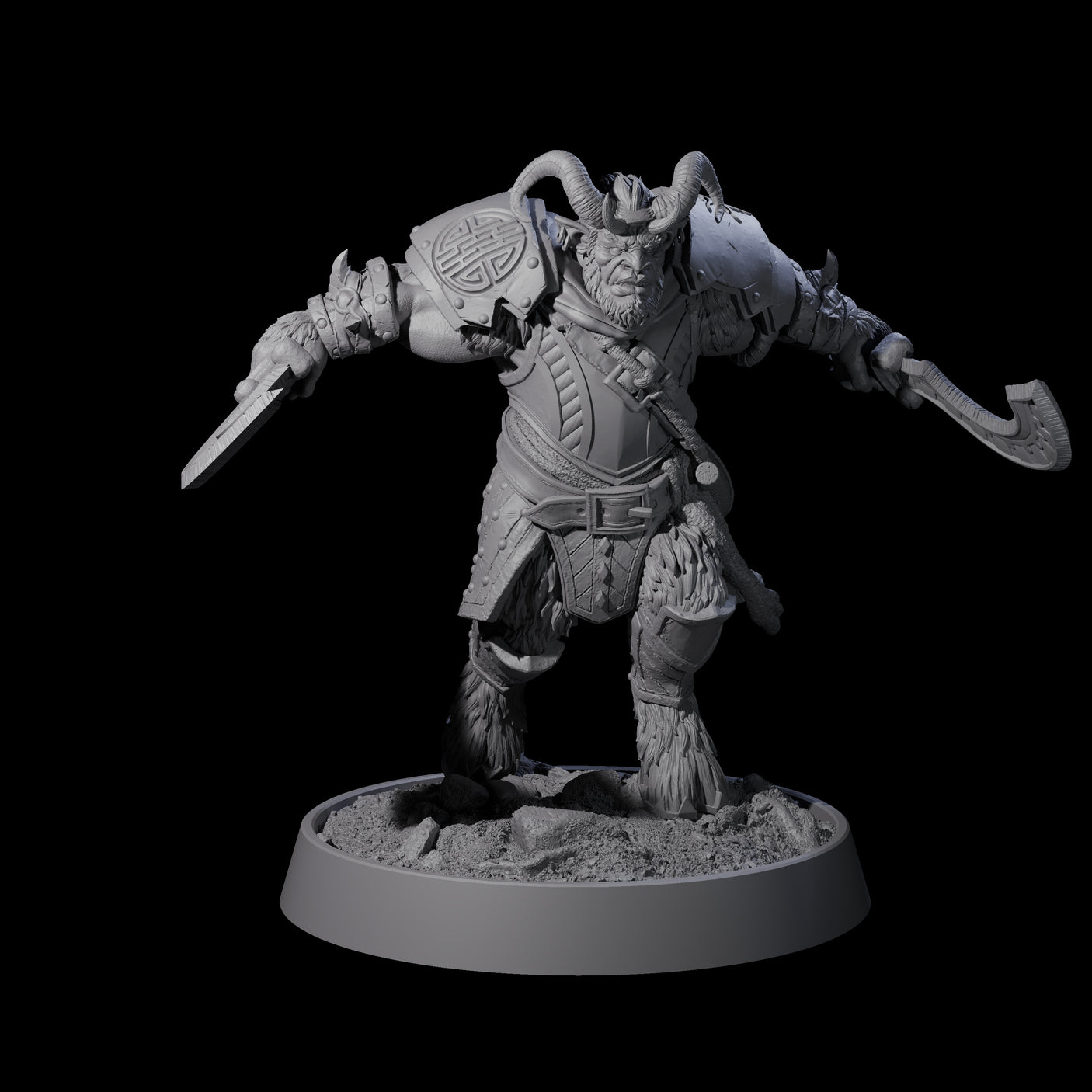 Forest Guardian Satyr G Miniature for Dungeons and Dragons, Pathfinder or other TTRPGs