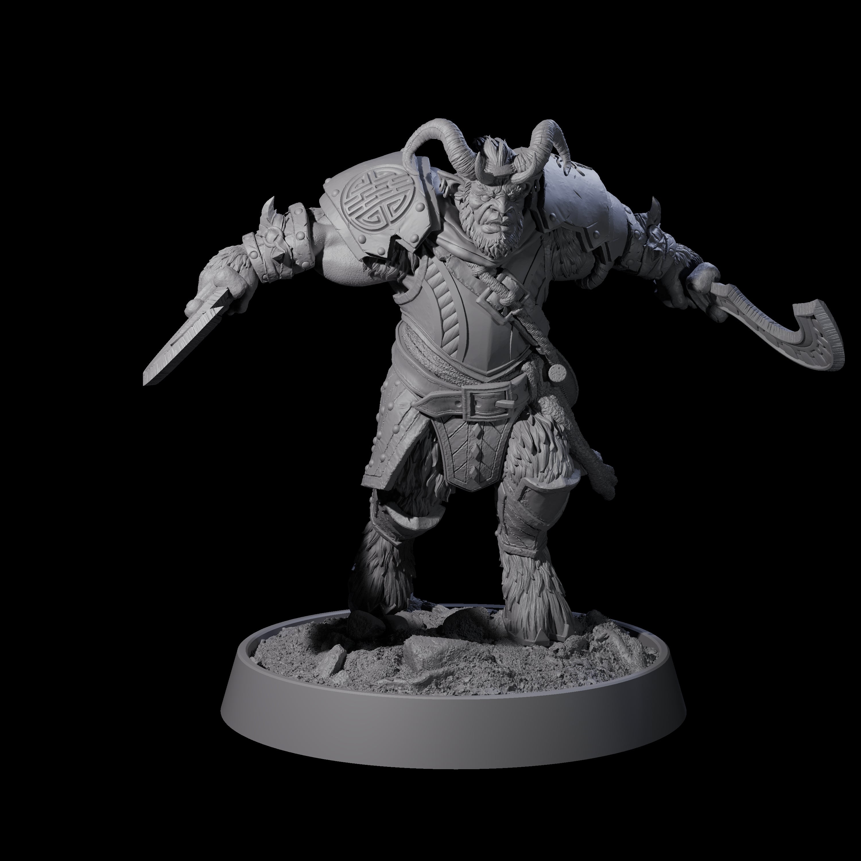 Forest Guardian Satyr G Miniature for Dungeons and Dragons, Pathfinder or other TTRPGs