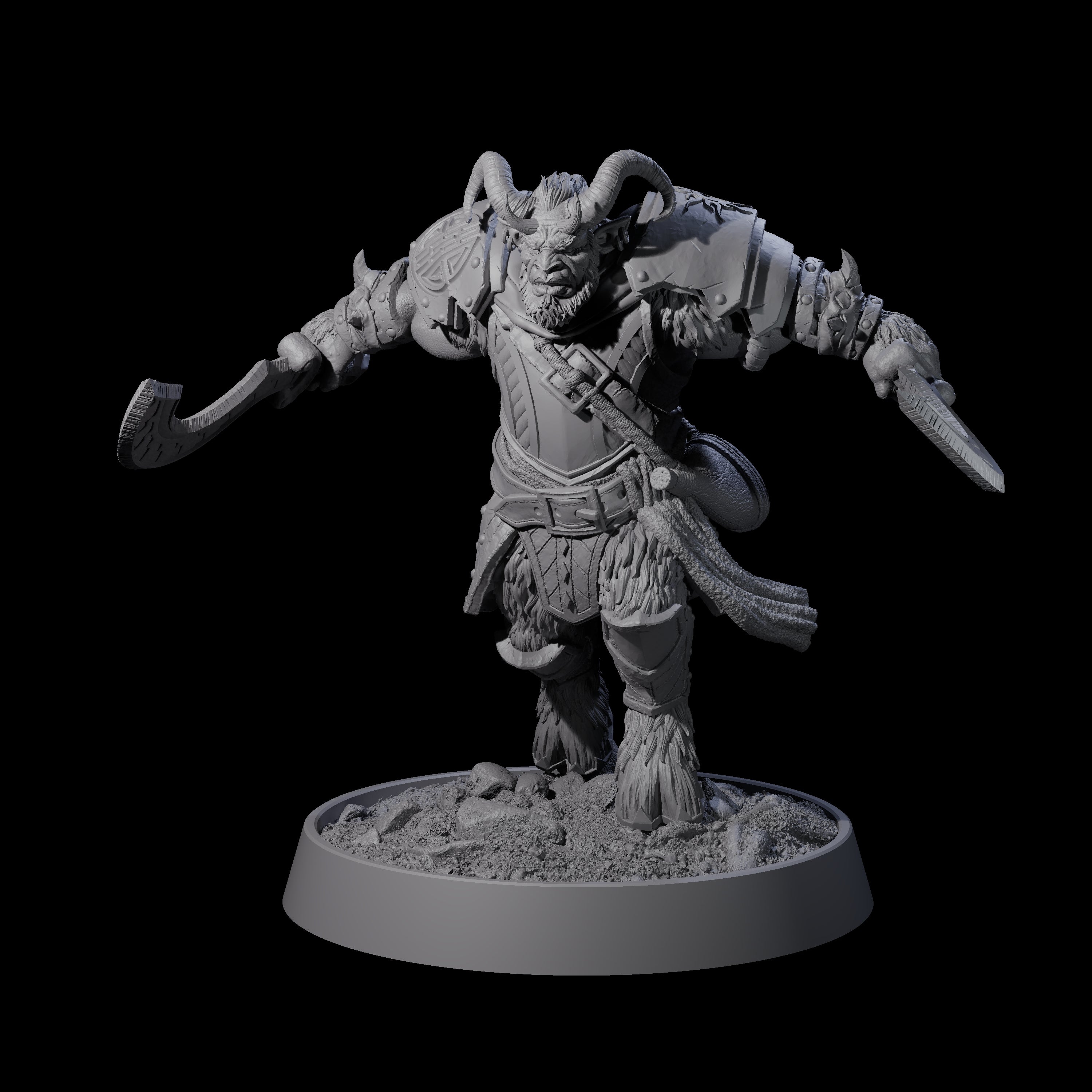 Forest Guardian Satyr G Miniature for Dungeons and Dragons, Pathfinder or other TTRPGs