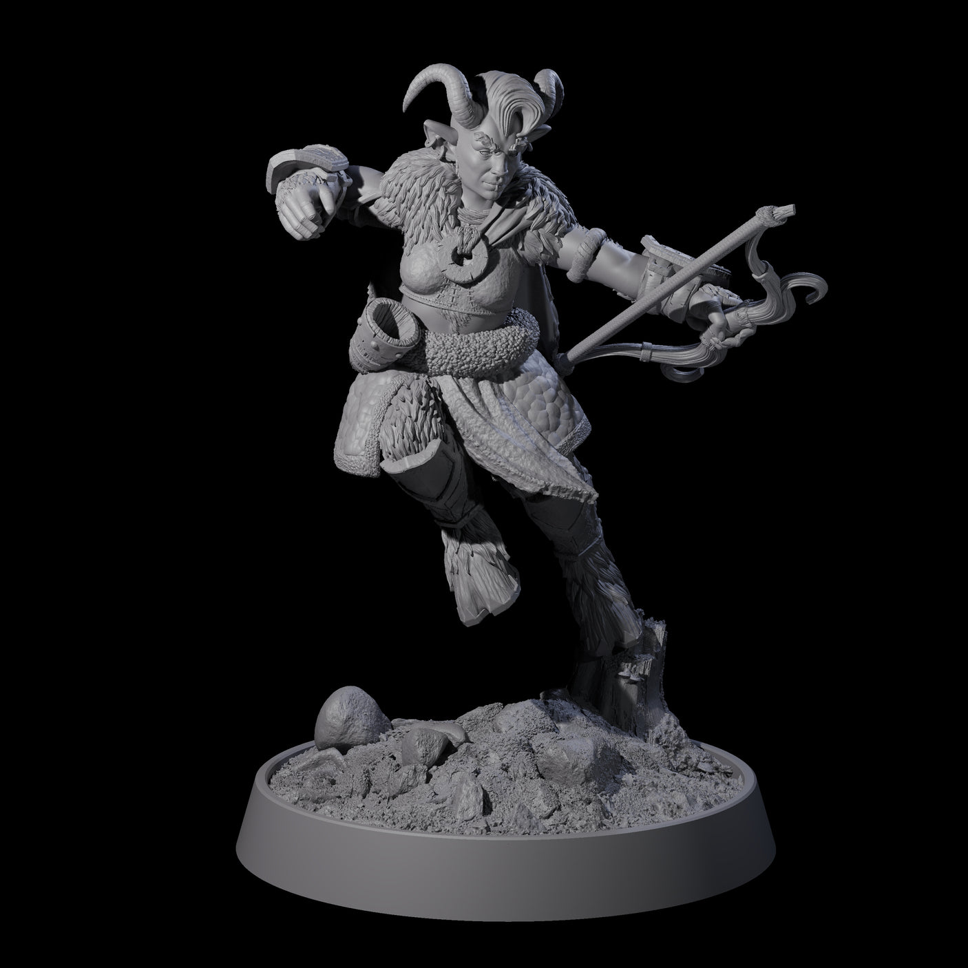 Forest Guardian Satyr H Miniature for Dungeons and Dragons, Pathfinder or other TTRPGs