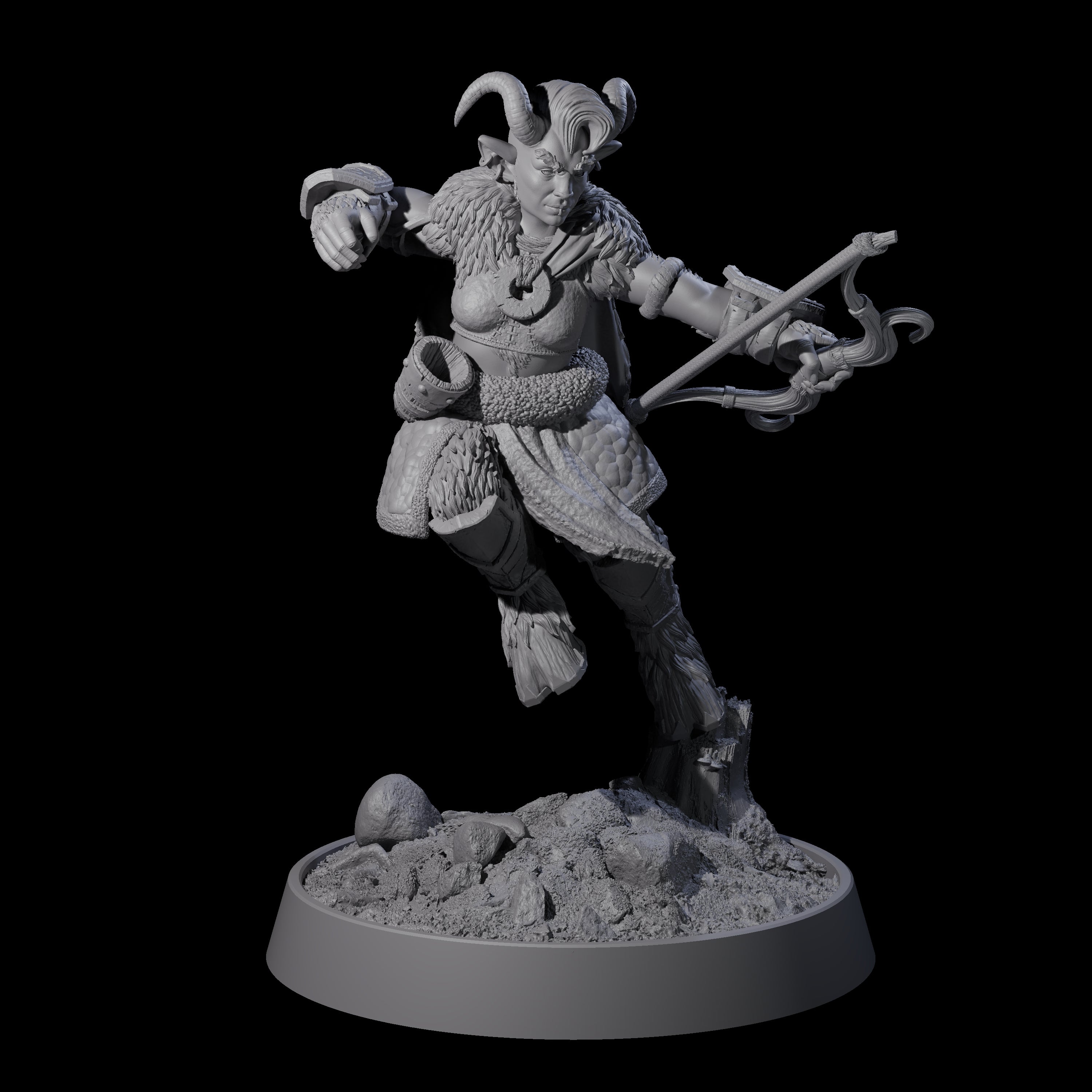 Forest Guardian Satyr H Miniature for Dungeons and Dragons, Pathfinder or other TTRPGs