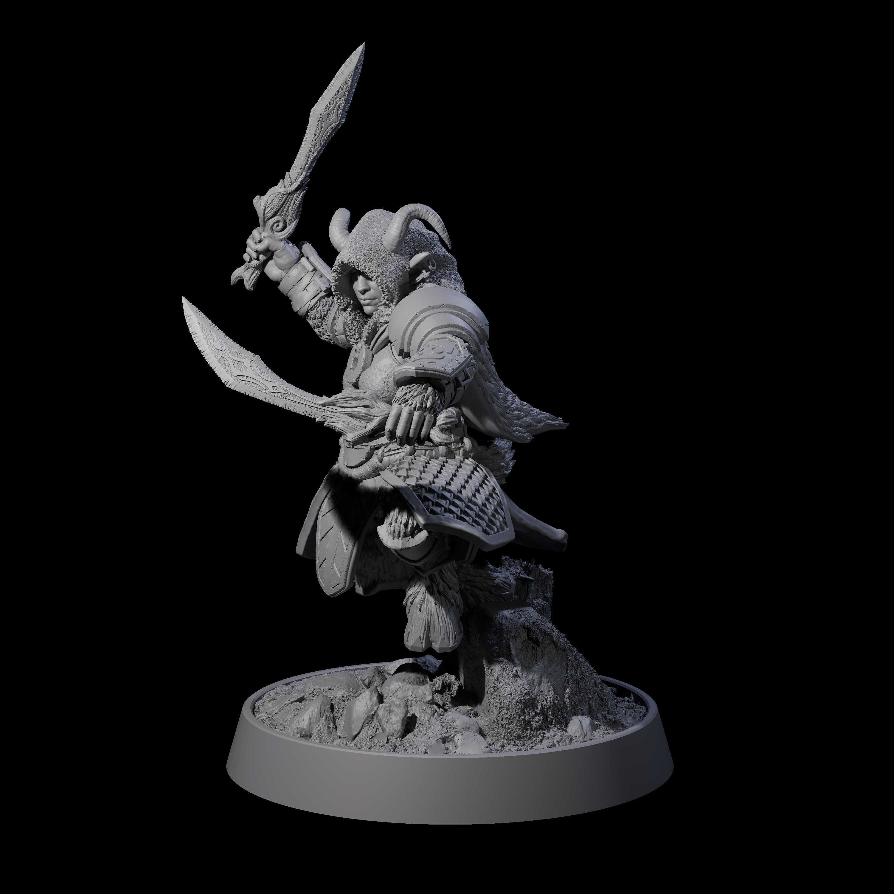Forest Guardian Satyr I Miniature for Dungeons and Dragons, Pathfinder or other TTRPGs