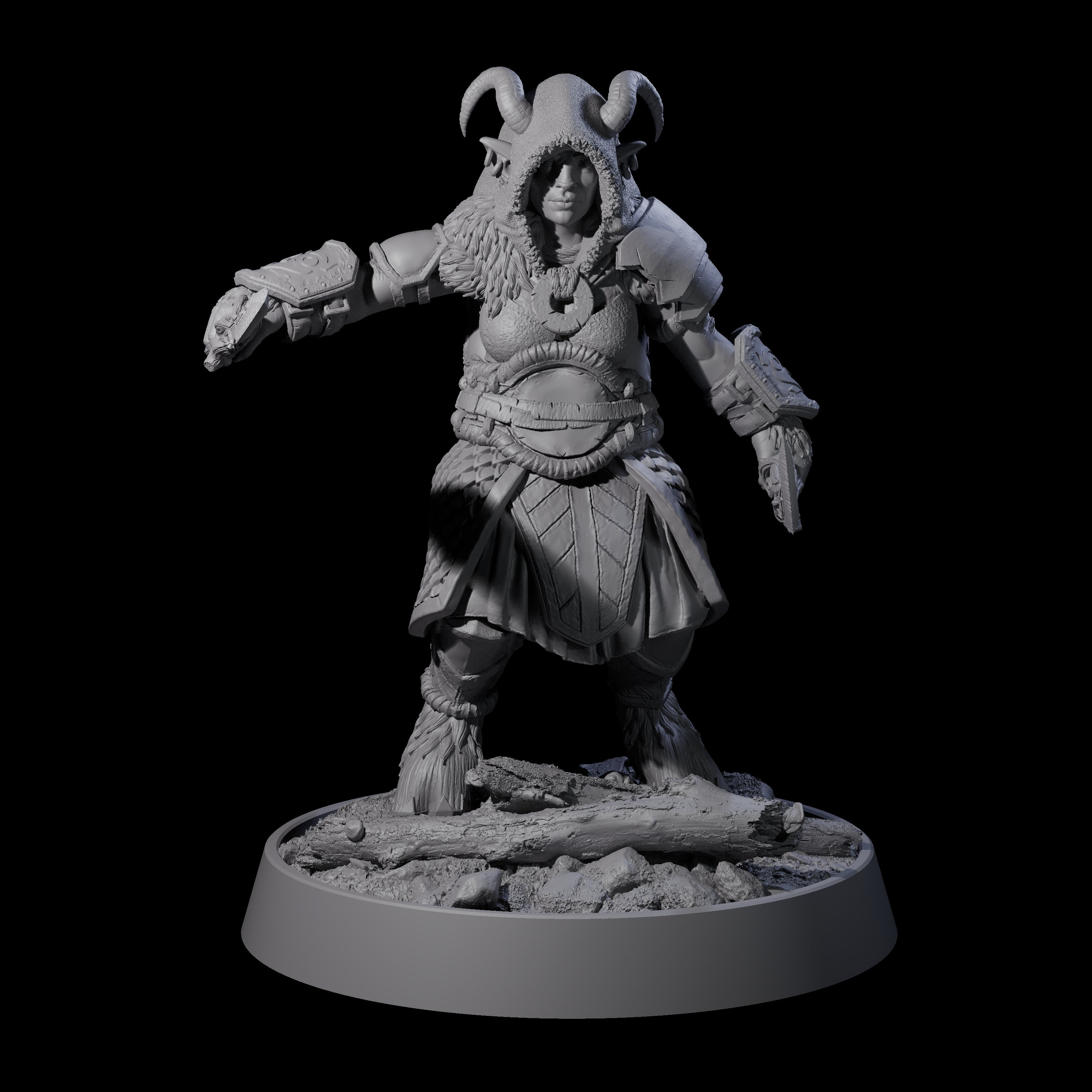 Forest Guardian Satyr J Miniature for Dungeons and Dragons, Pathfinder or other TTRPGs