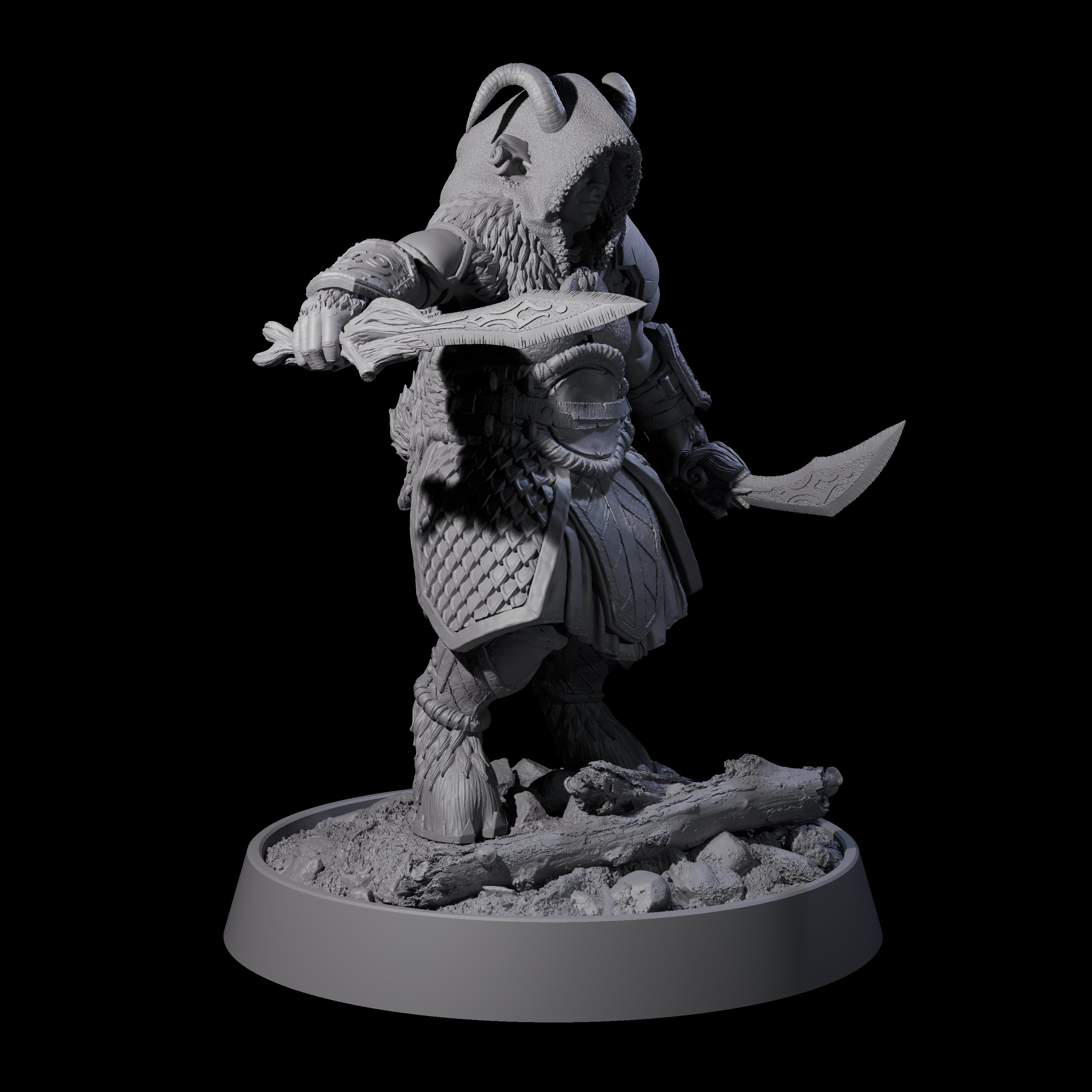 Forest Guardian Satyr J Miniature for Dungeons and Dragons, Pathfinder or other TTRPGs
