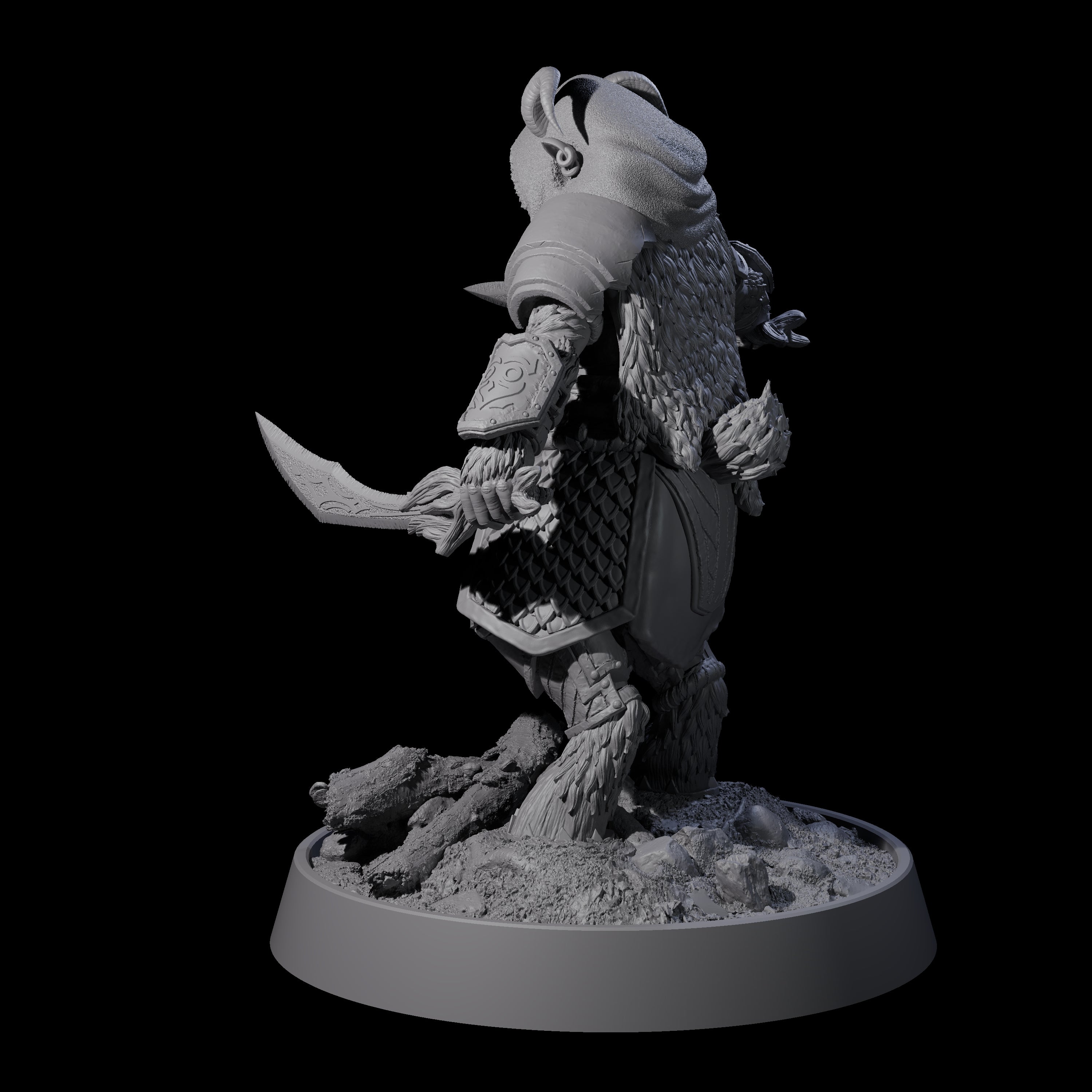 Forest Guardian Satyr J Miniature for Dungeons and Dragons, Pathfinder or other TTRPGs