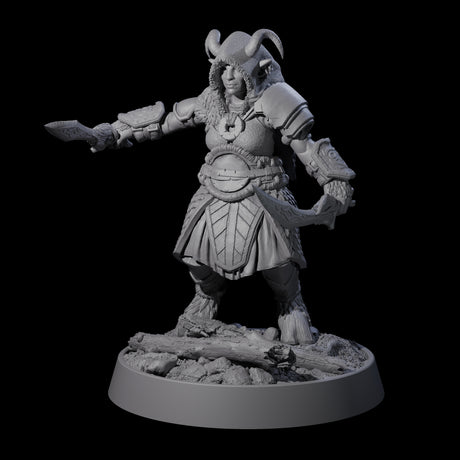 Forest Guardian Satyr J Miniature for Dungeons and Dragons, Pathfinder or other TTRPGs