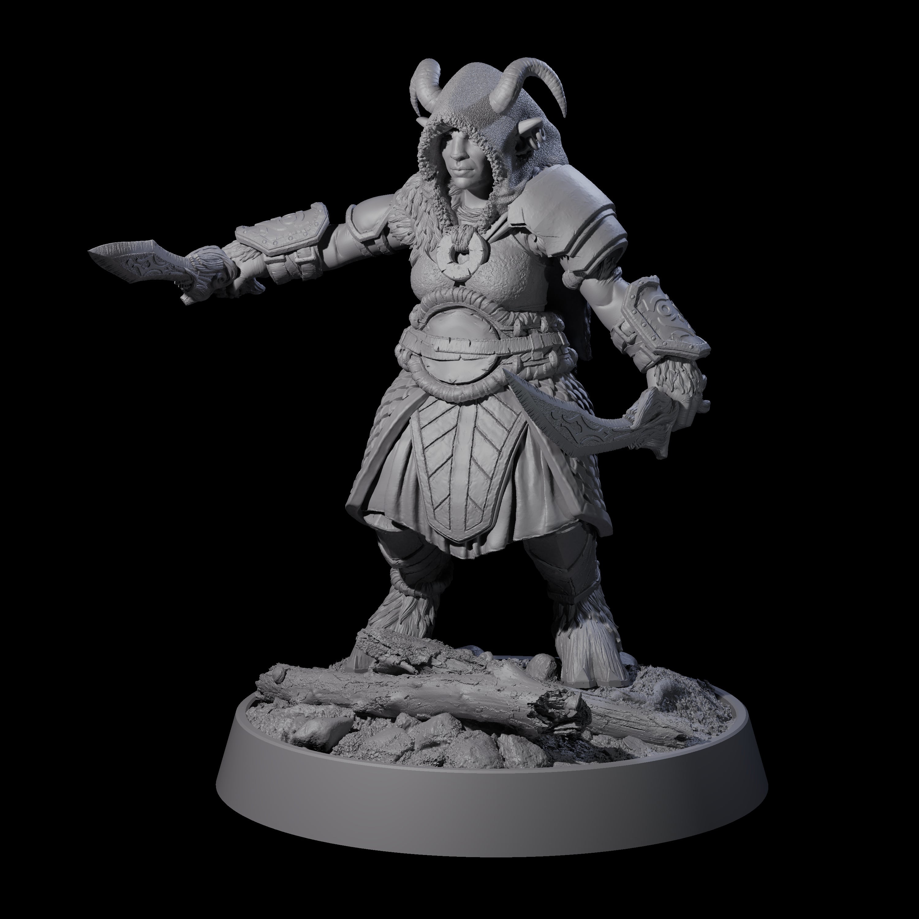 Forest Guardian Satyr J Miniature for Dungeons and Dragons, Pathfinder or other TTRPGs