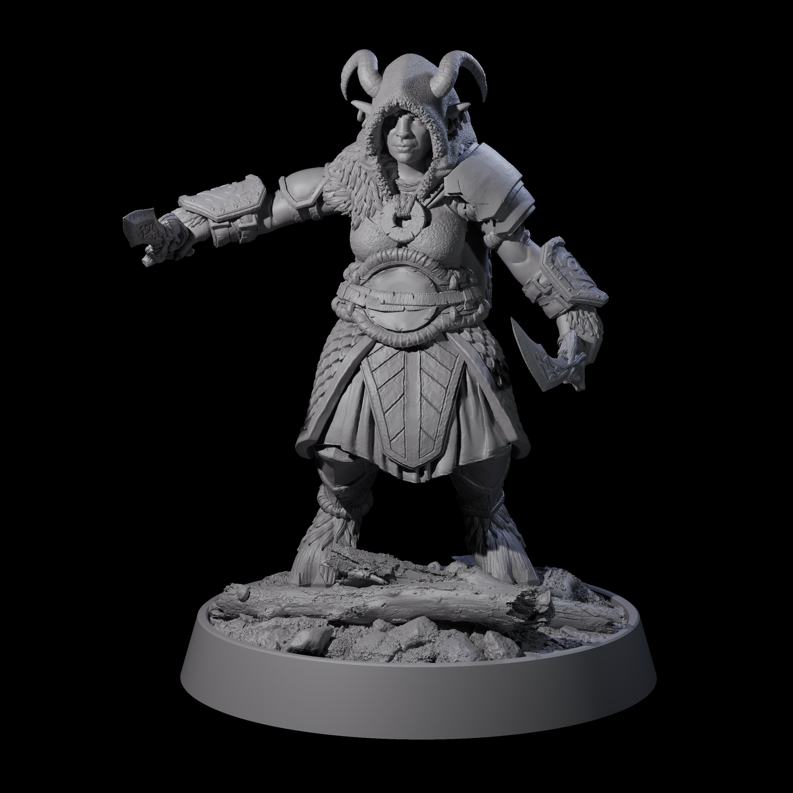 Forest Guardian Satyr J Miniature for Dungeons and Dragons, Pathfinder or other TTRPGs