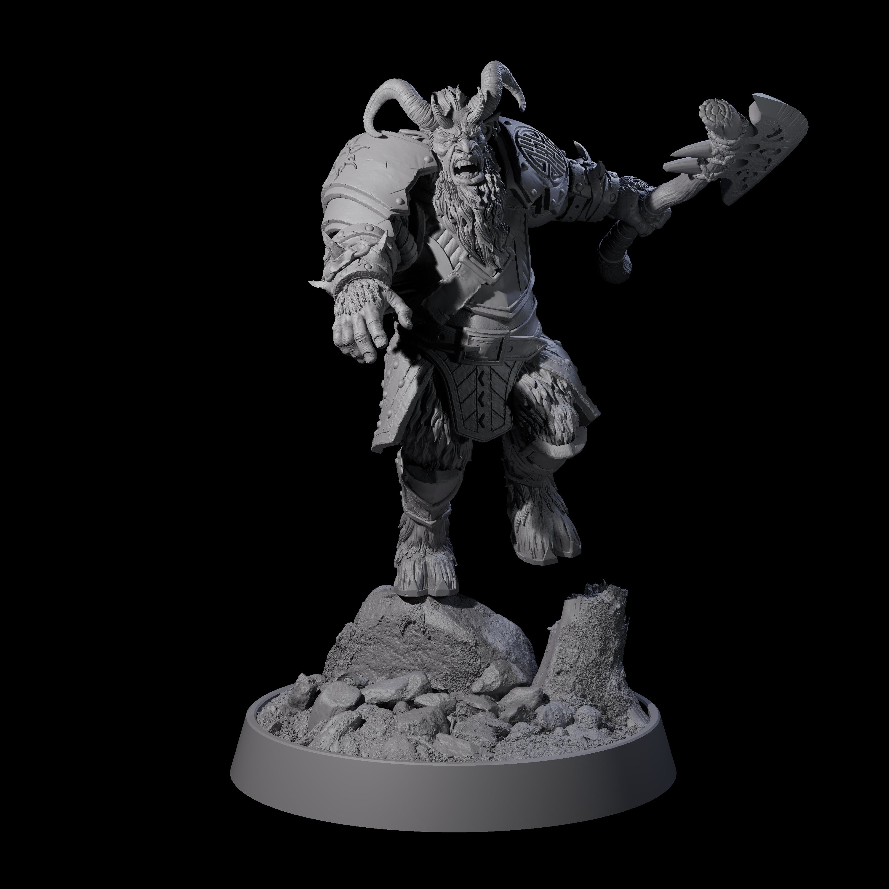 Forest Guardian Satyr K Miniature for Dungeons and Dragons, Pathfinder or other TTRPGs