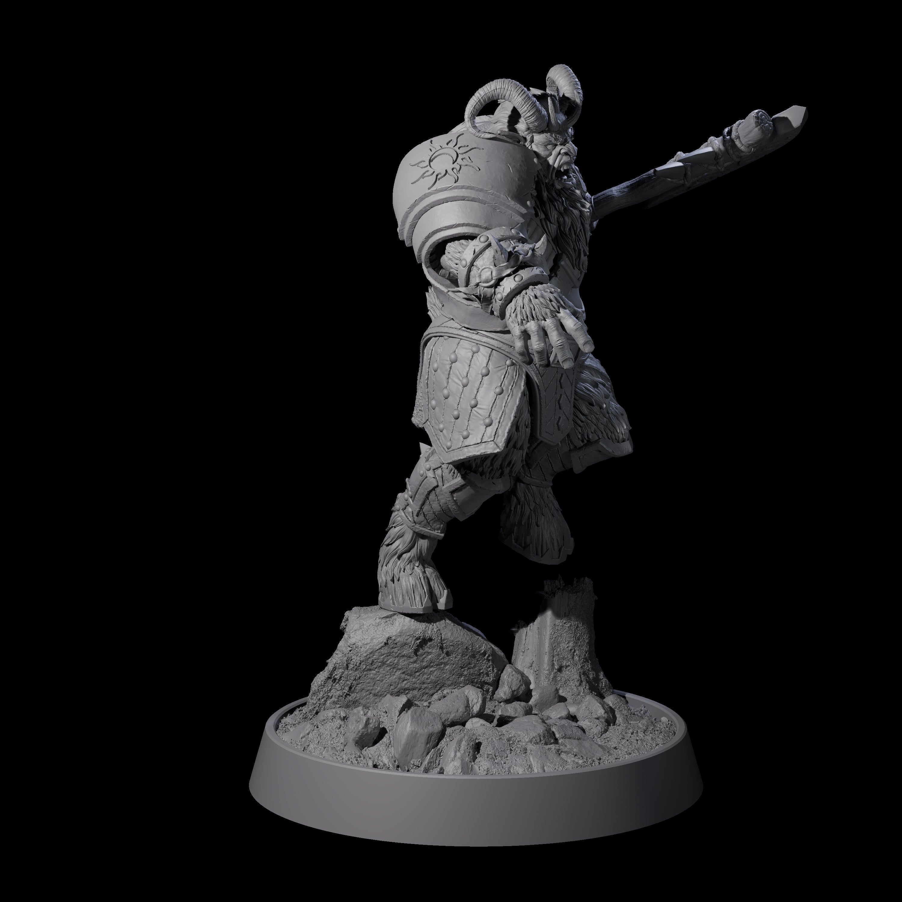 Forest Guardian Satyr K Miniature for Dungeons and Dragons, Pathfinder or other TTRPGs