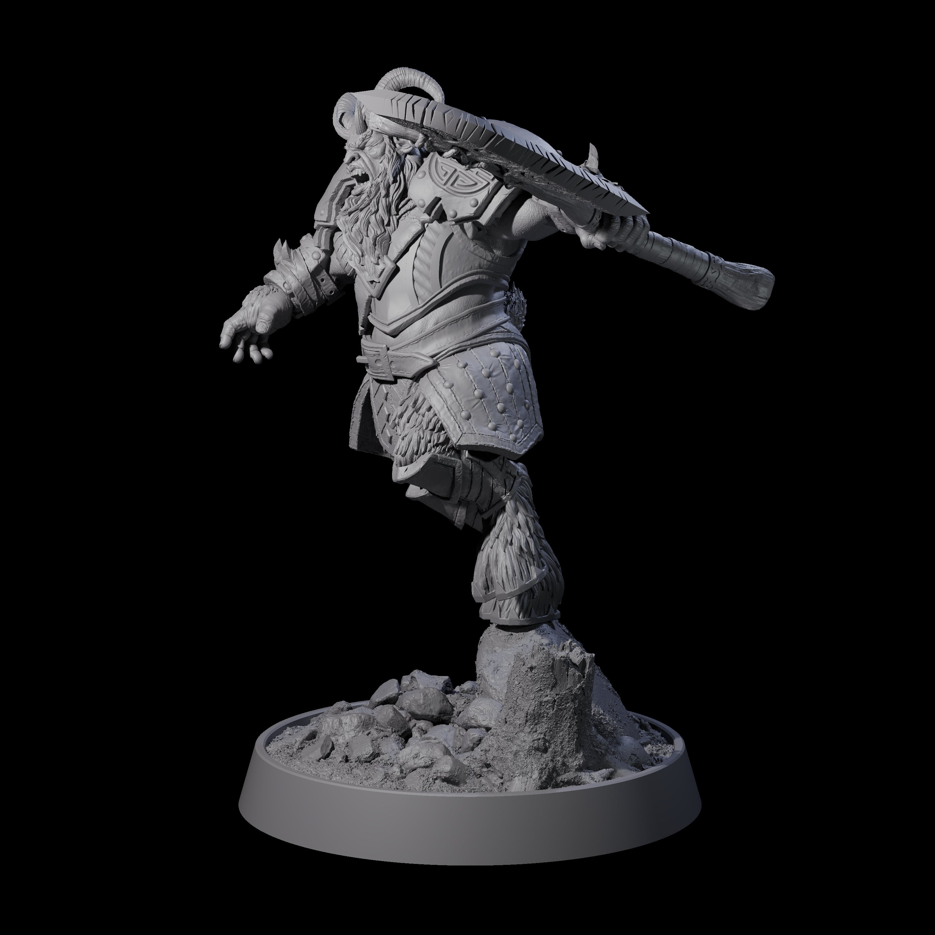 Forest Guardian Satyr K Miniature for Dungeons and Dragons, Pathfinder or other TTRPGs