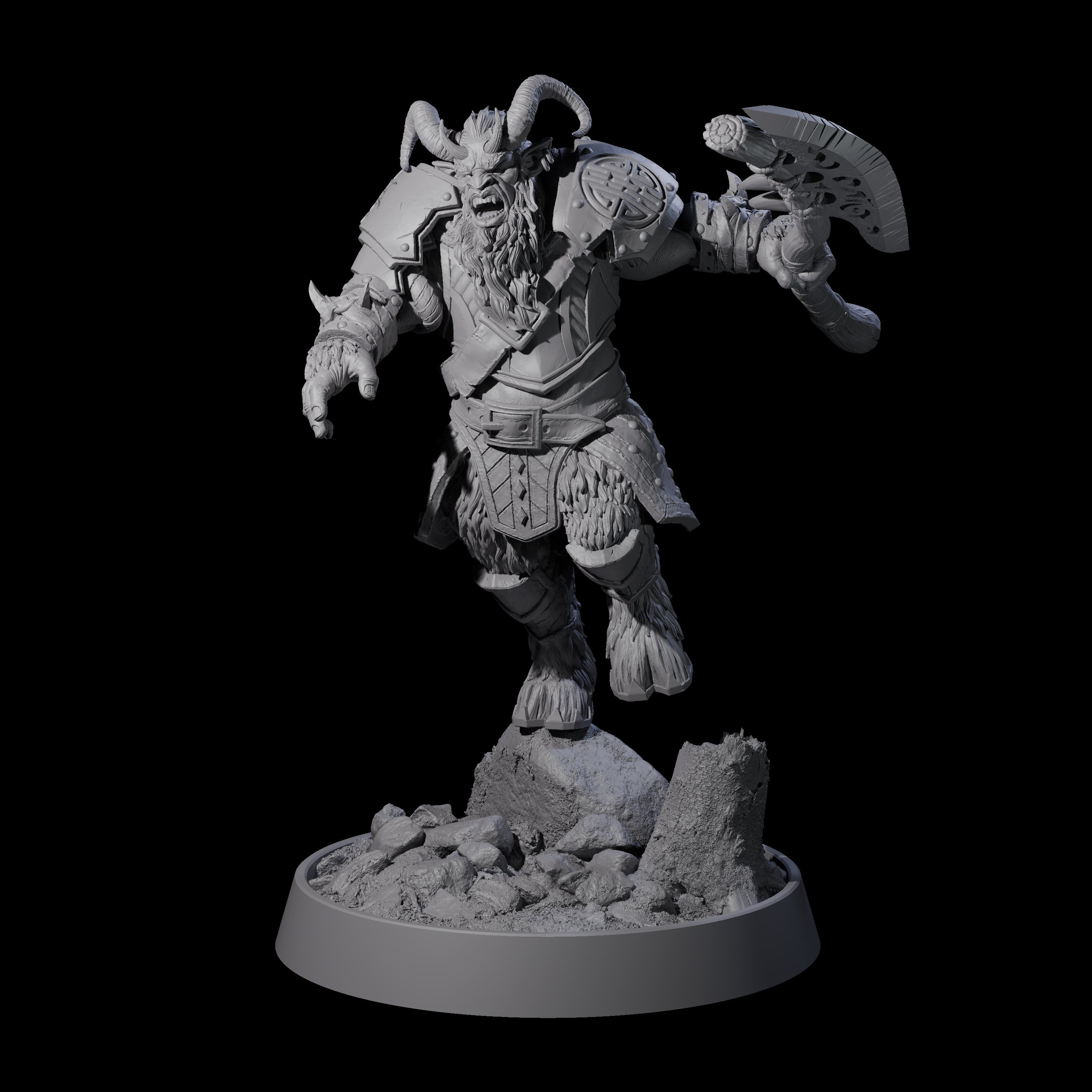 Forest Guardian Satyr K Miniature for Dungeons and Dragons, Pathfinder or other TTRPGs