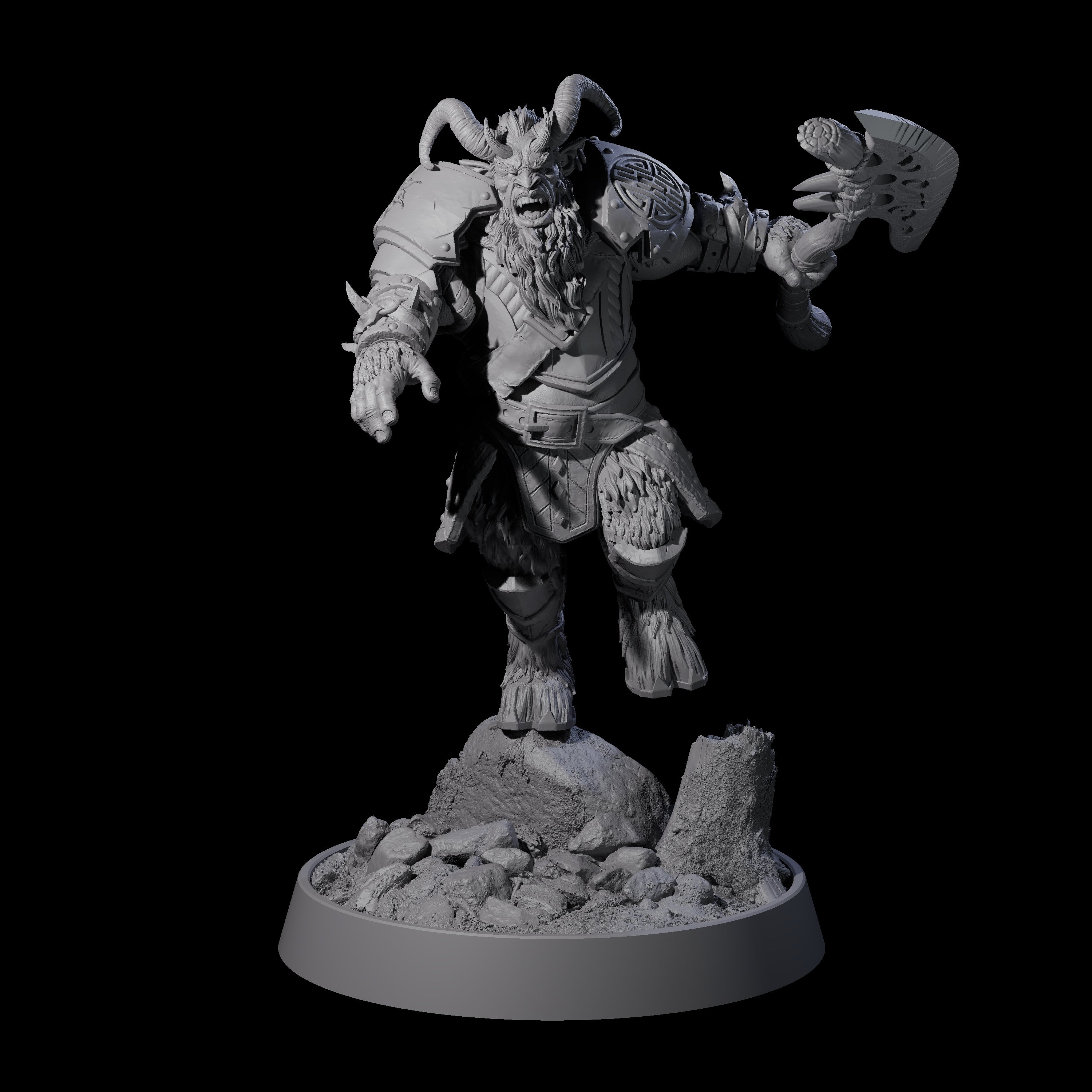 Forest Guardian Satyr K Miniature for Dungeons and Dragons, Pathfinder or other TTRPGs