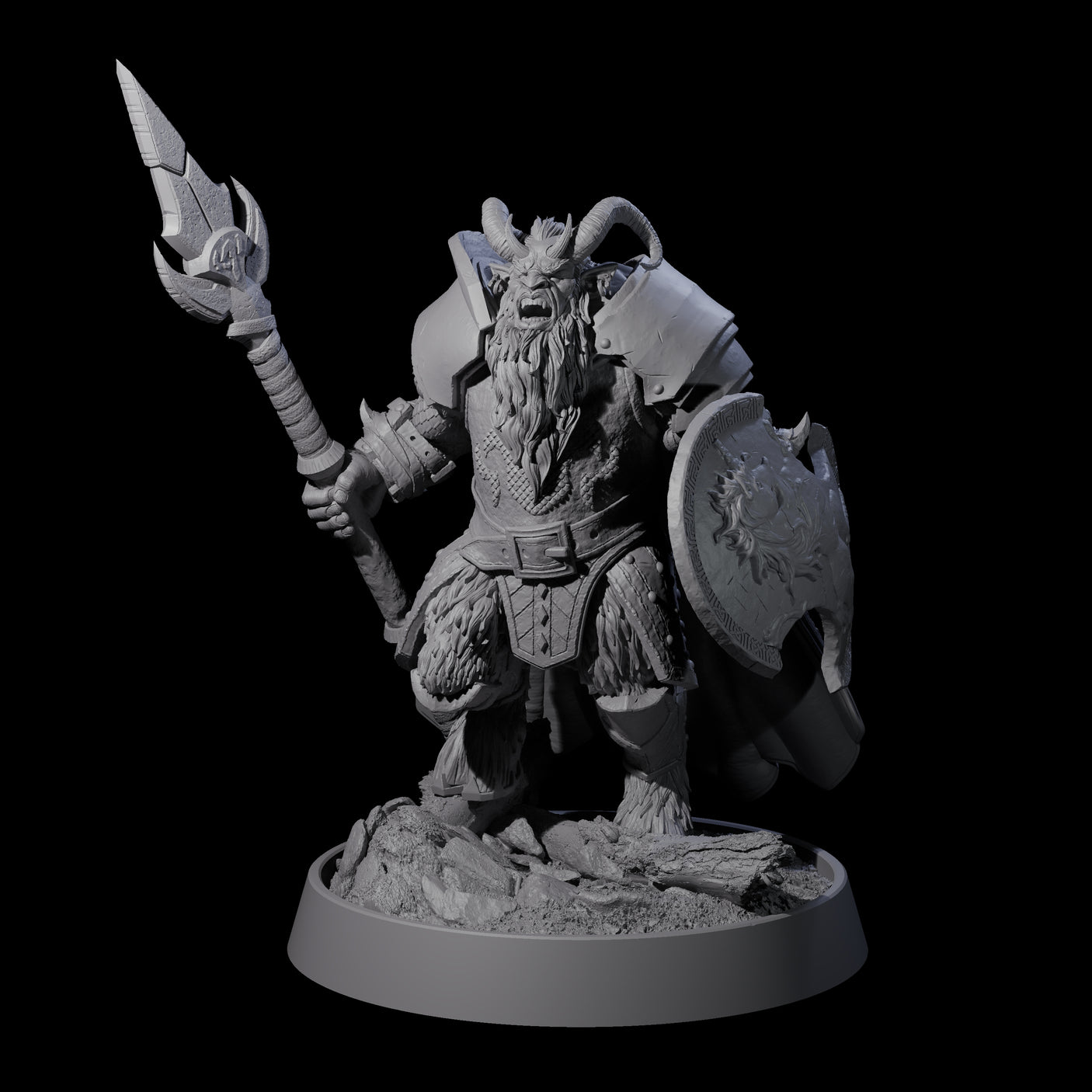 Forest Guardian Satyr L Miniature for Dungeons and Dragons, Pathfinder or other TTRPGs