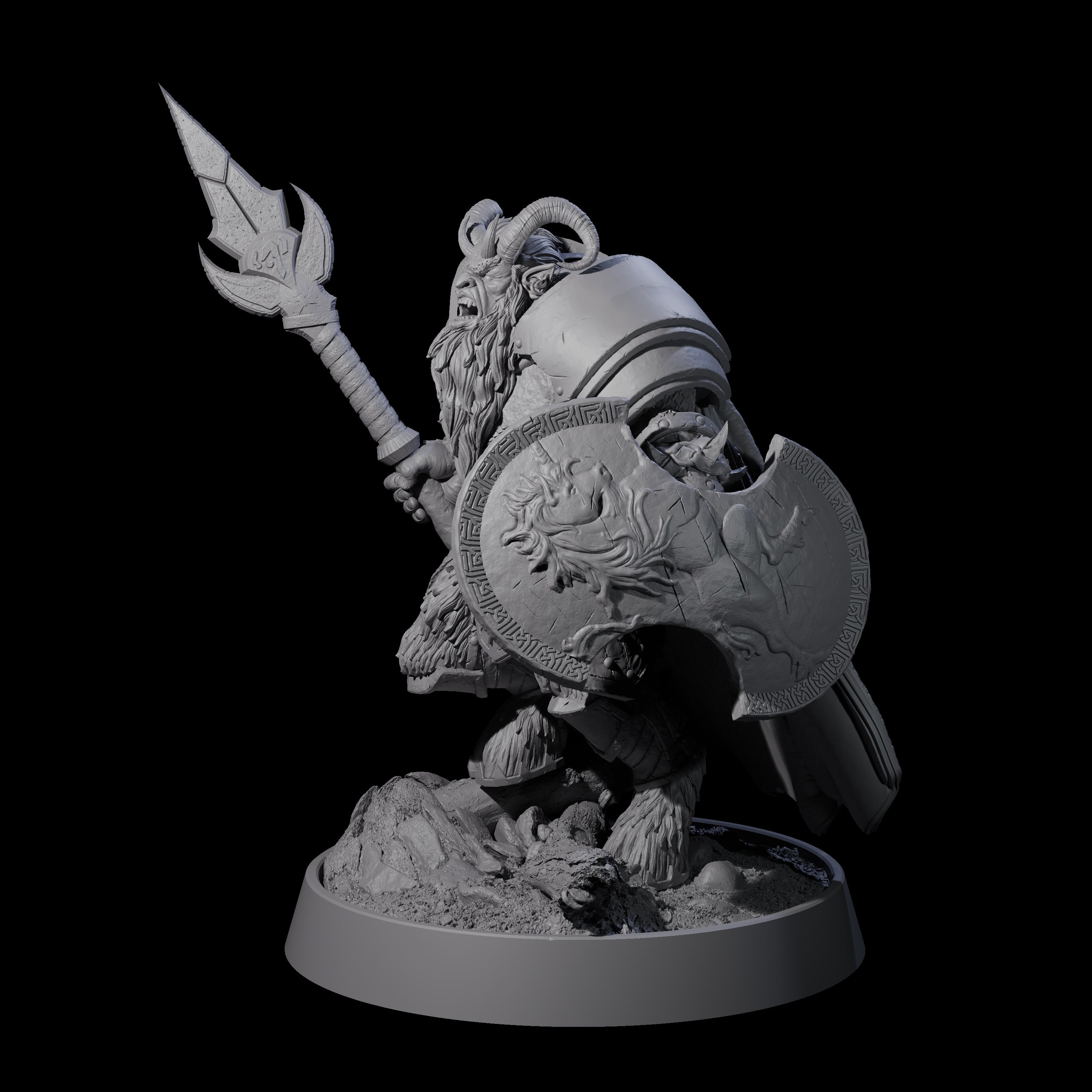 Forest Guardian Satyr L Miniature for Dungeons and Dragons, Pathfinder or other TTRPGs