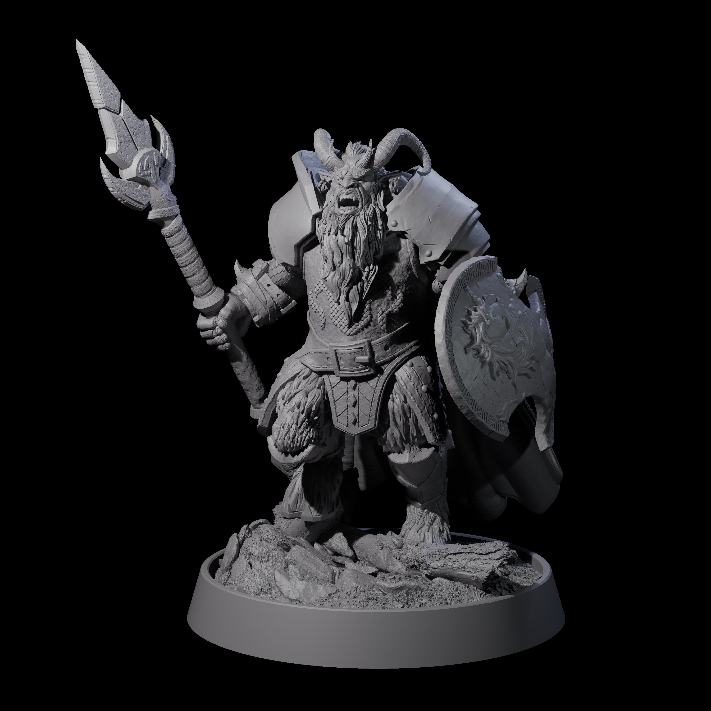 Forest Guardian Satyr L Miniature for Dungeons and Dragons, Pathfinder or other TTRPGs