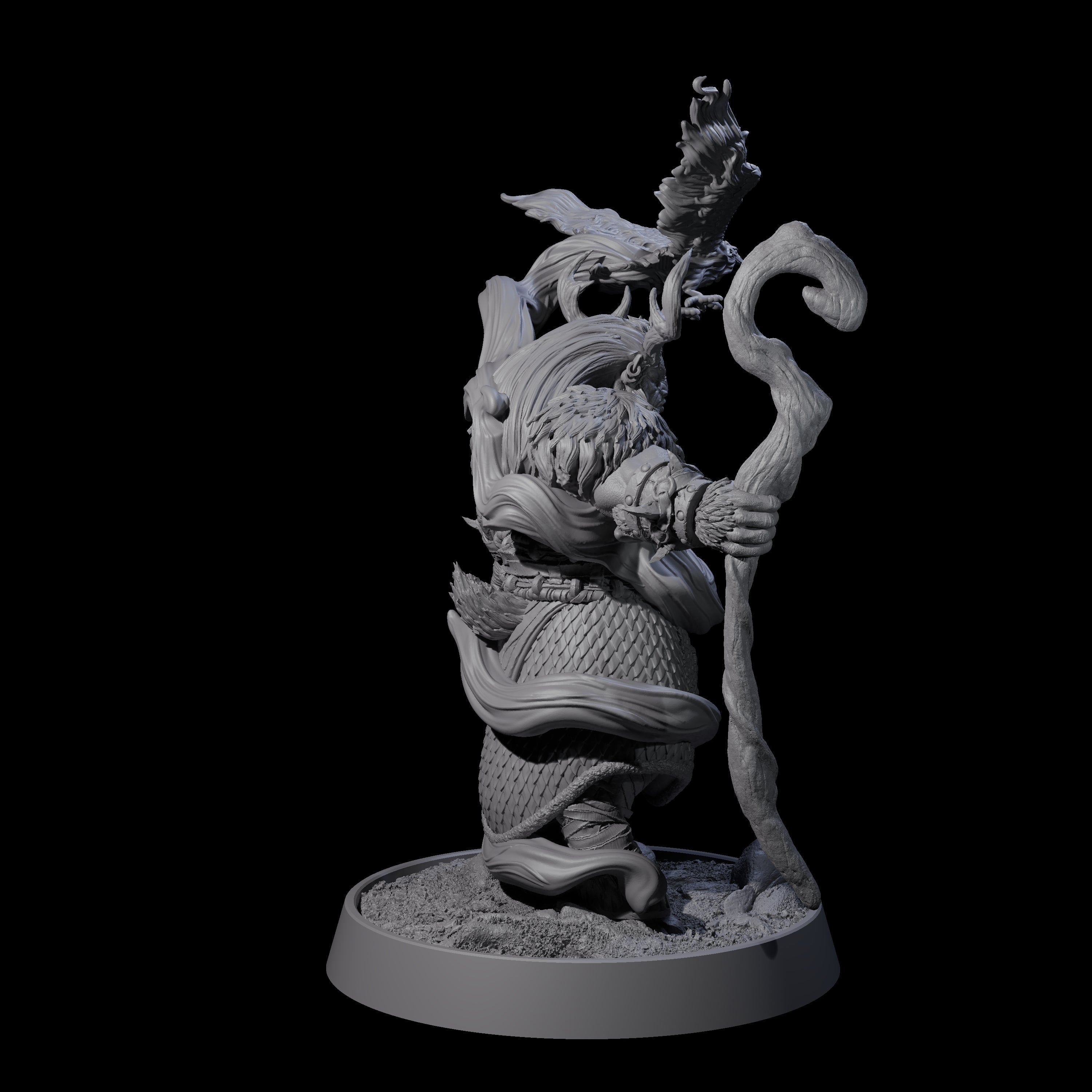 Forest Guardian Satyr M Miniature for Dungeons and Dragons, Pathfinder or other TTRPGs