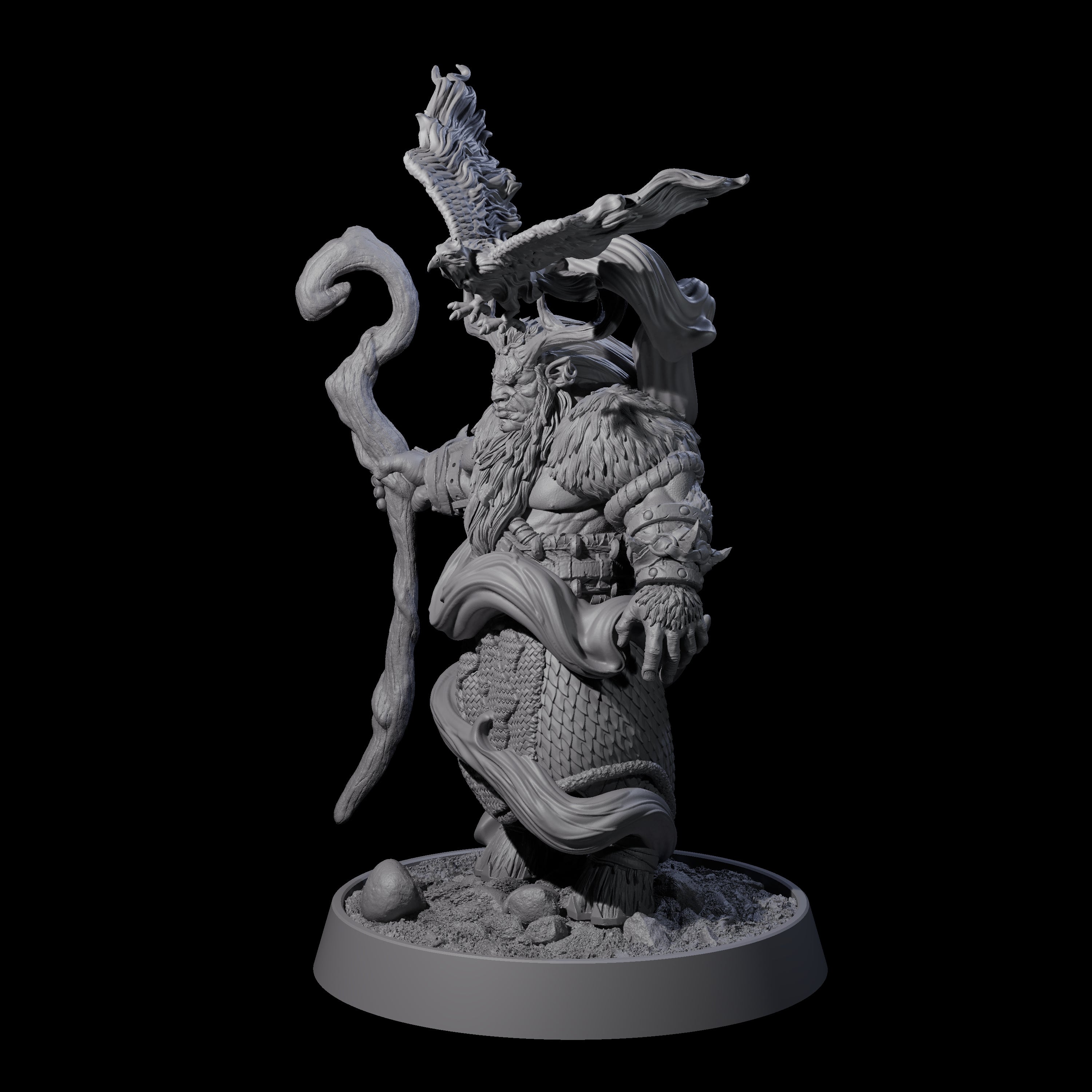 Forest Guardian Satyr M Miniature for Dungeons and Dragons, Pathfinder or other TTRPGs