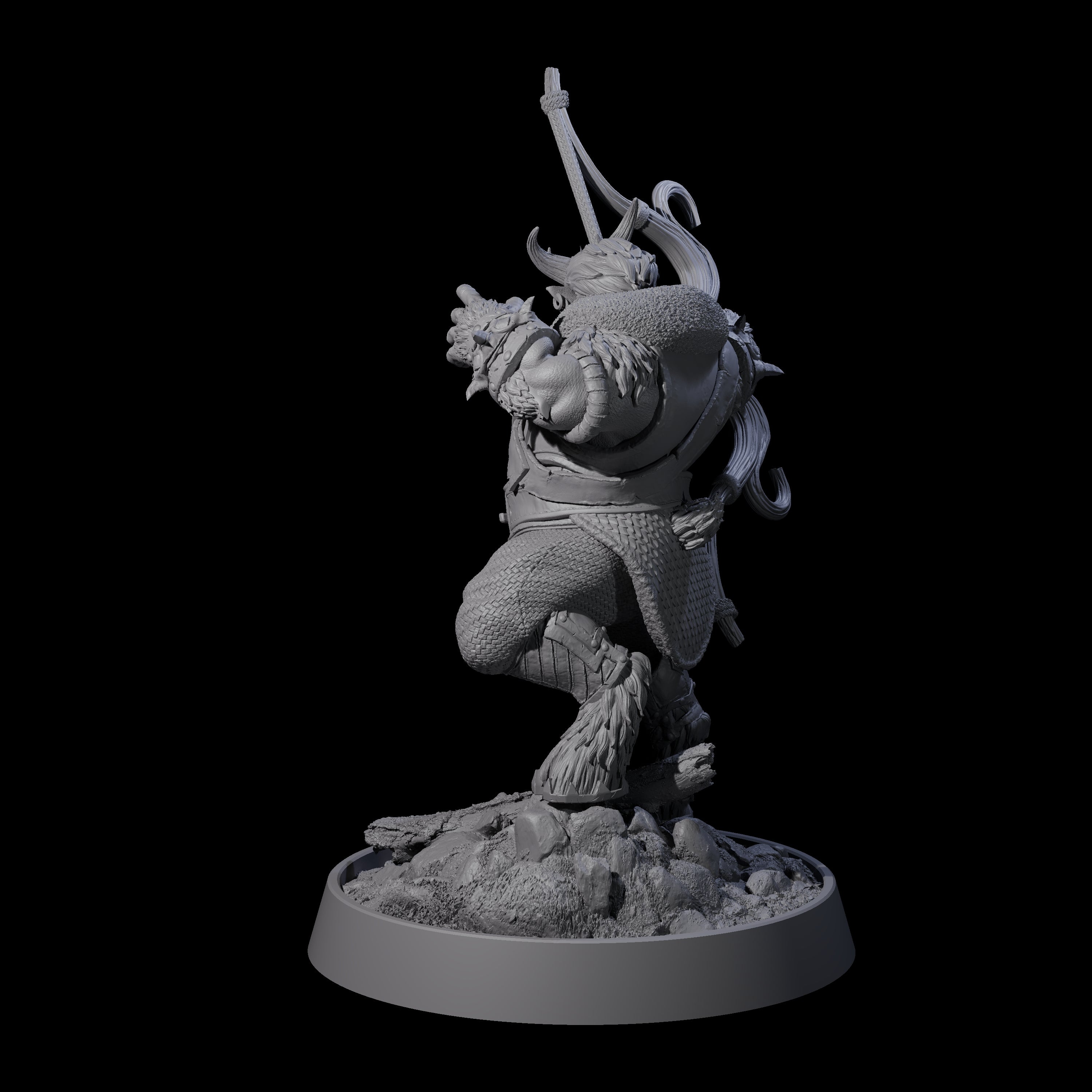 Forest Guardian Satyr N Miniature for Dungeons and Dragons, Pathfinder or other TTRPGs