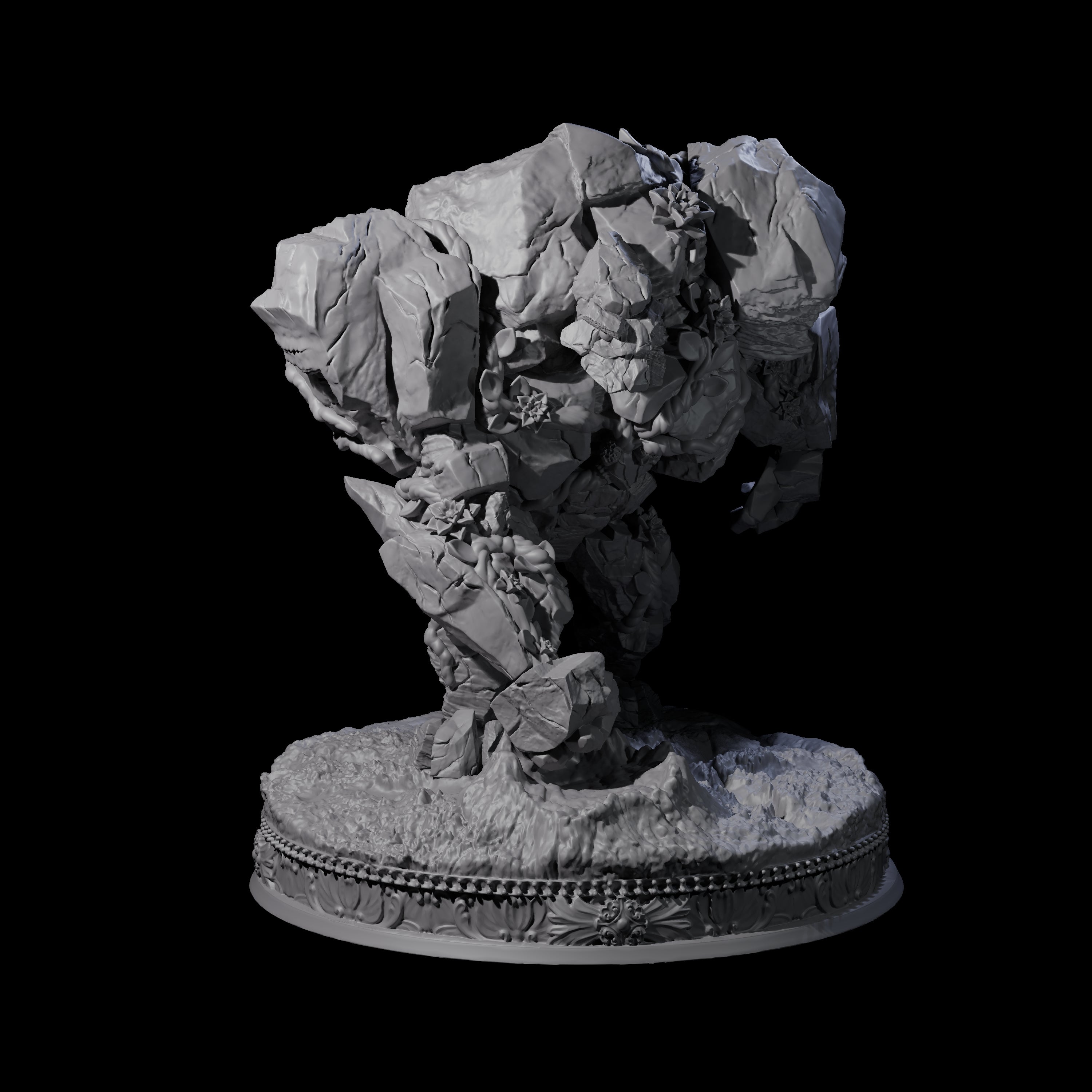 Forest Stone Golem Miniature for Dungeons and Dragons, Pathfinder or other TTRPGs